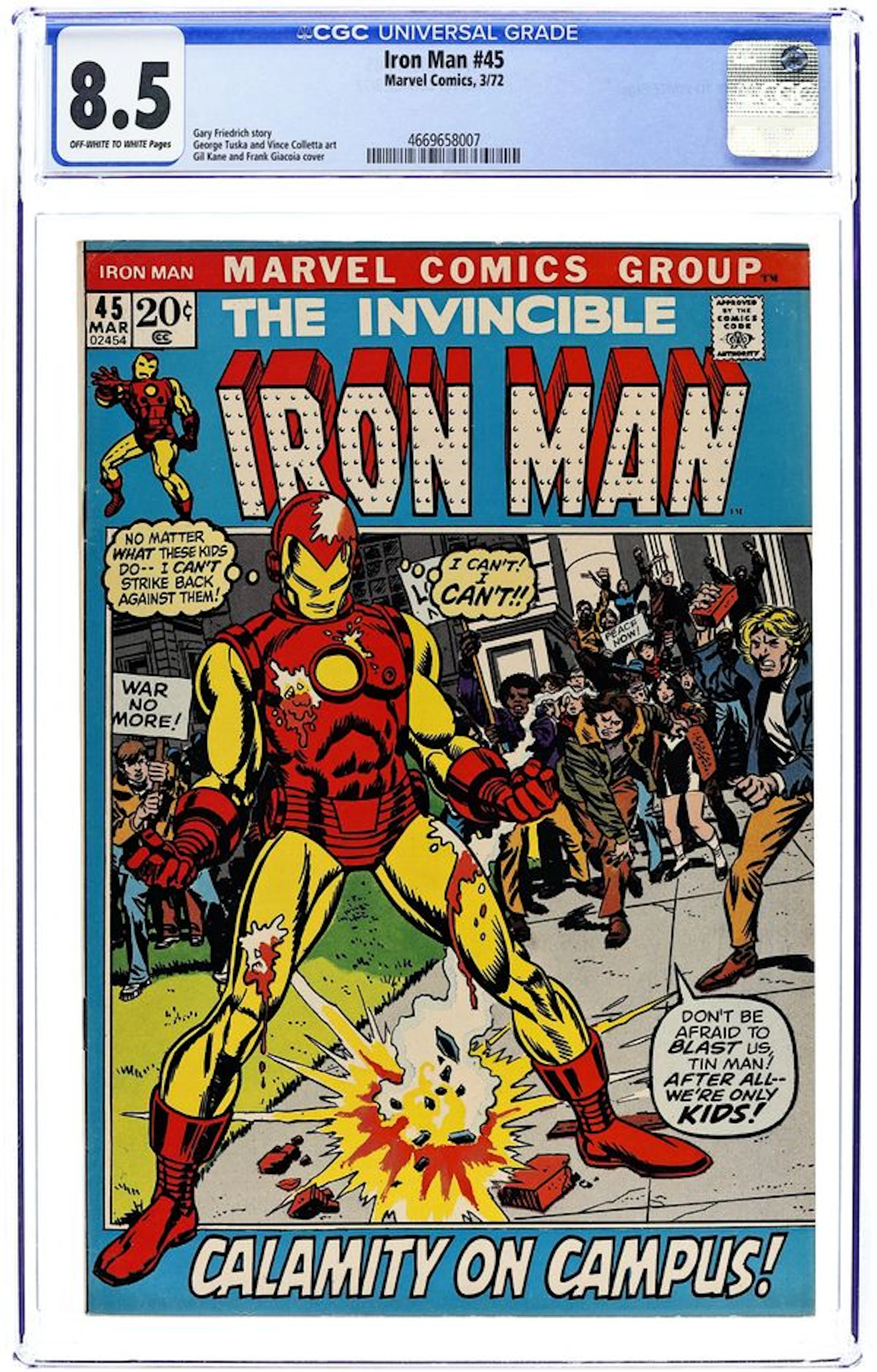 Iron Man (1968 1st Series) 45 CGC 8.5