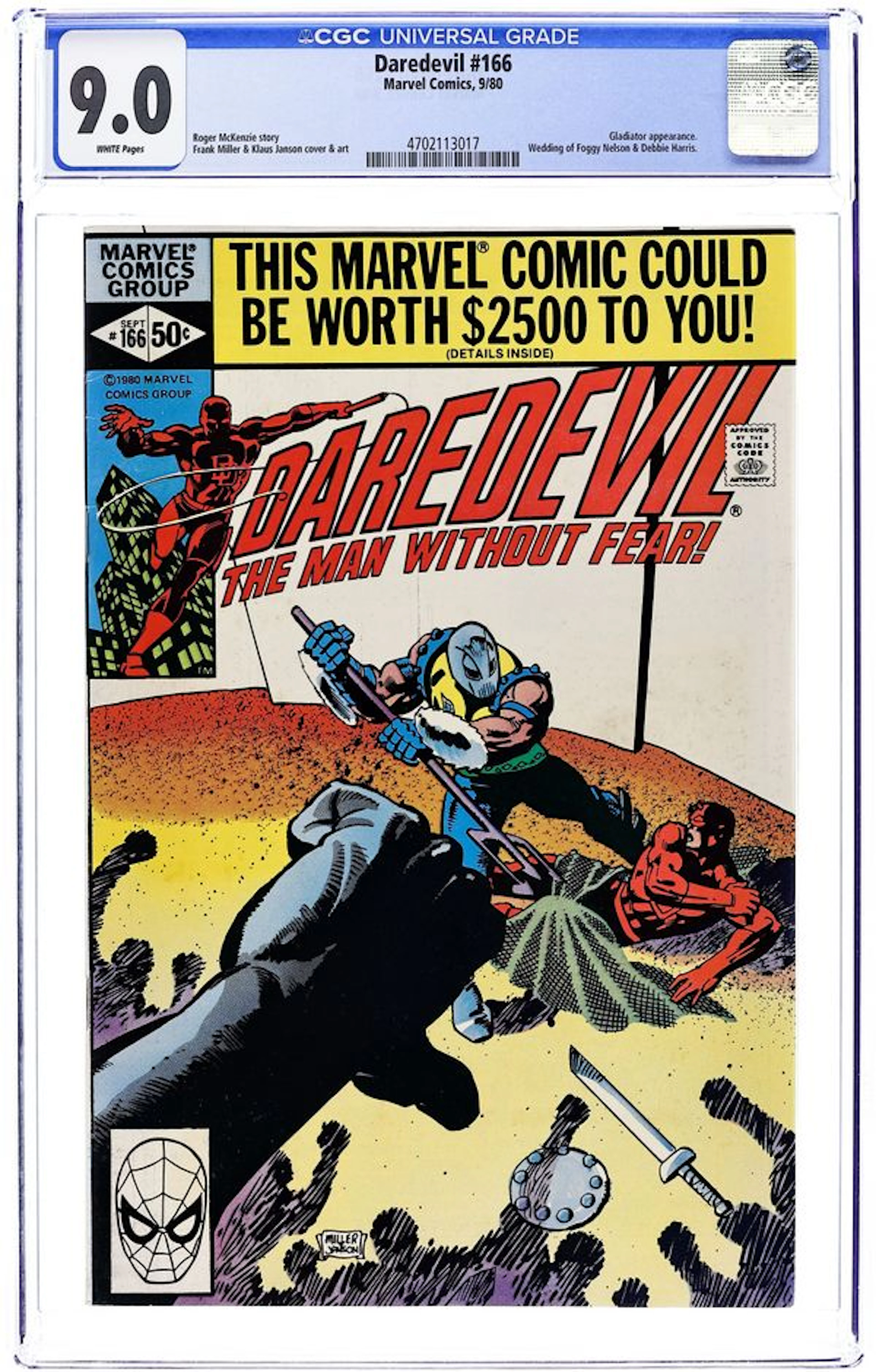 Daredevil (1964 1st Series) 166 CGC 9.0