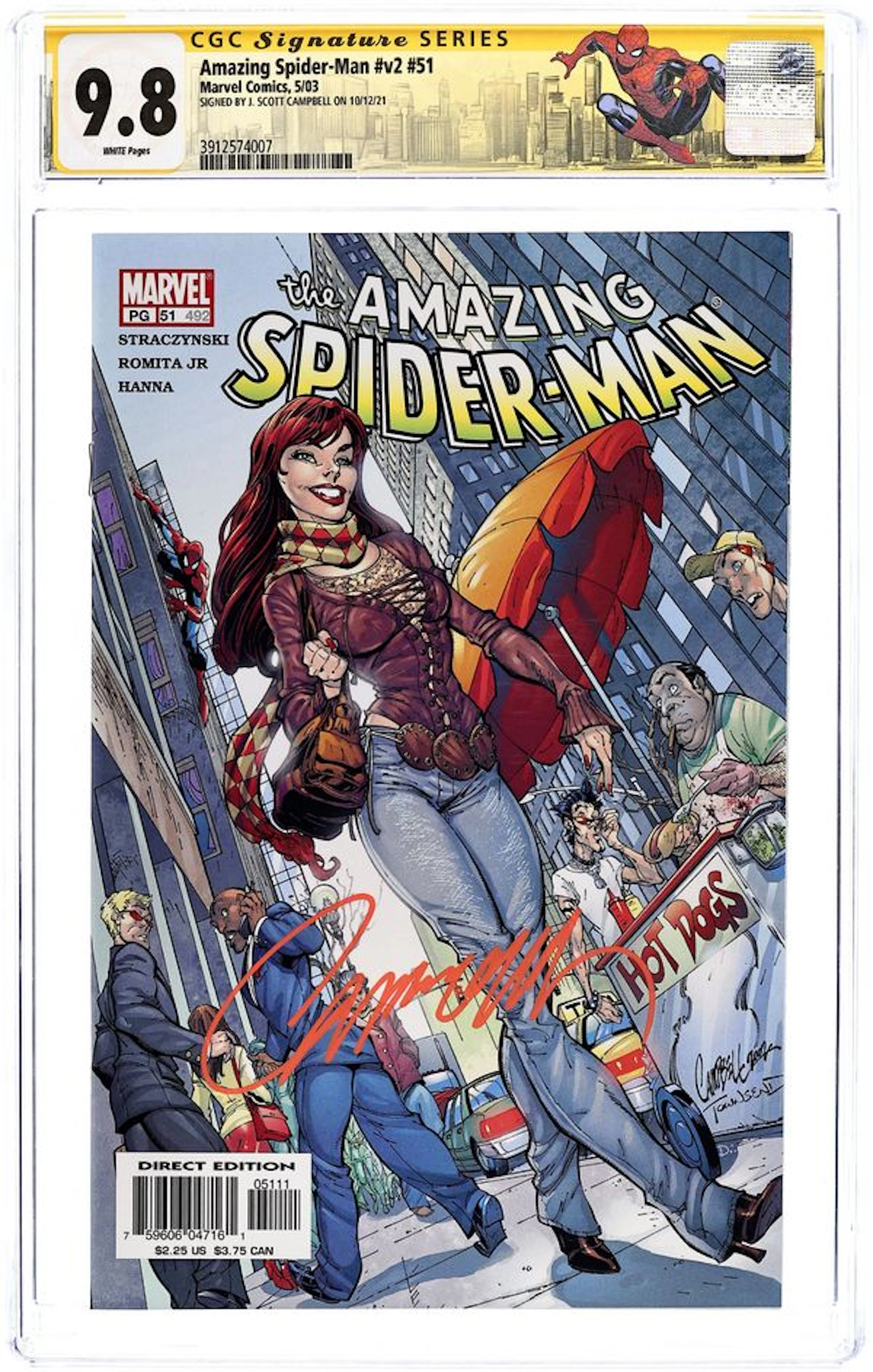 Amazing Spider-Man (1998 2nd Series) 51 CGC 9.8 SS Campbell