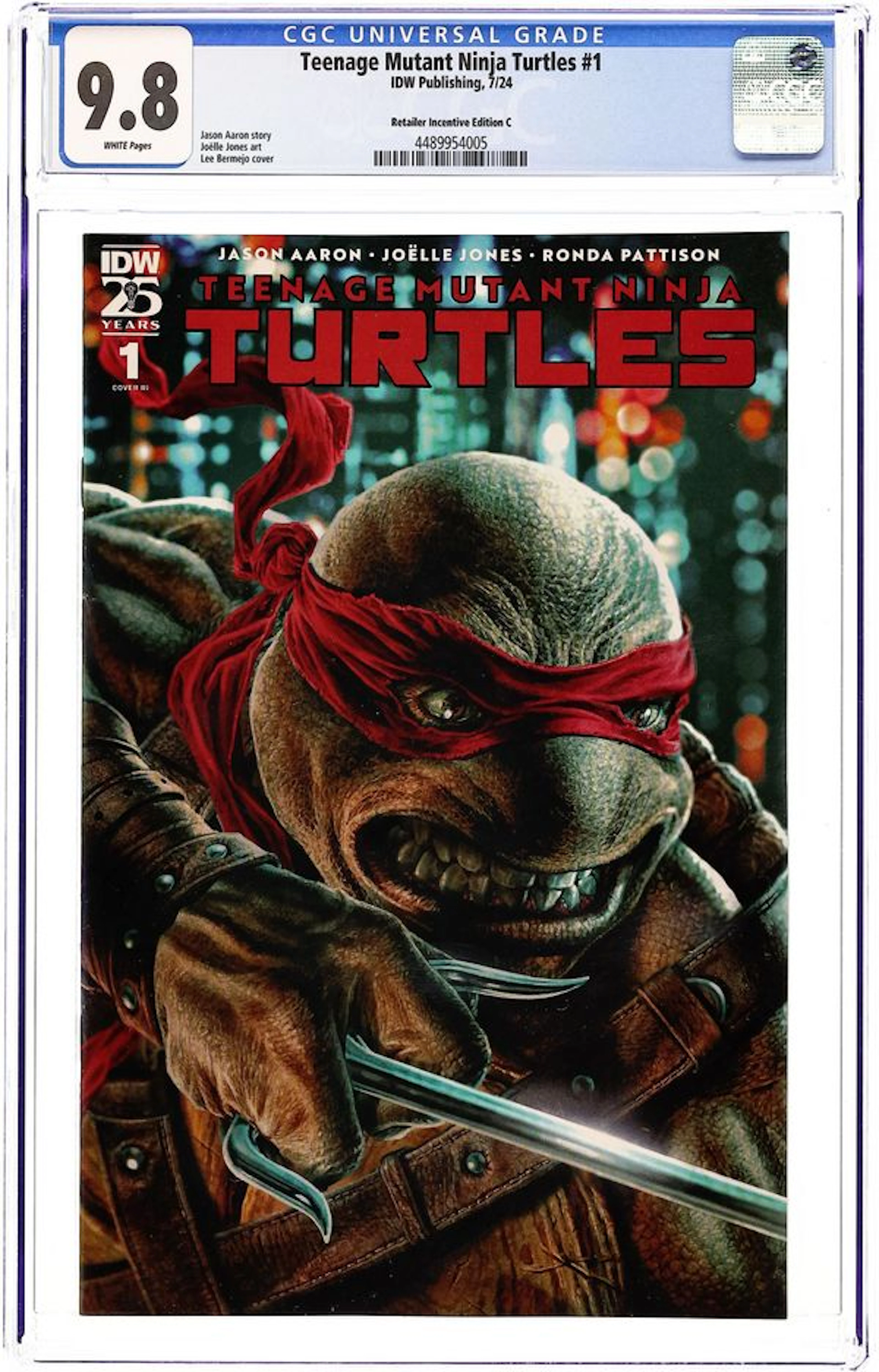 Teenage Mutant Ninja Turtles (2024 IDW) 1RIC CGC 9.8
