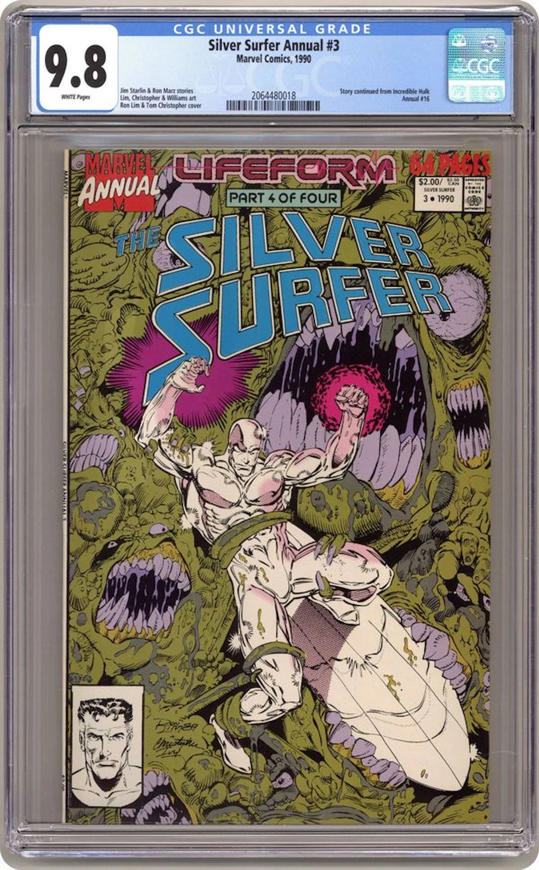 Silver Surfer (1987 2nd Series) Annual 3 CGC 9.8