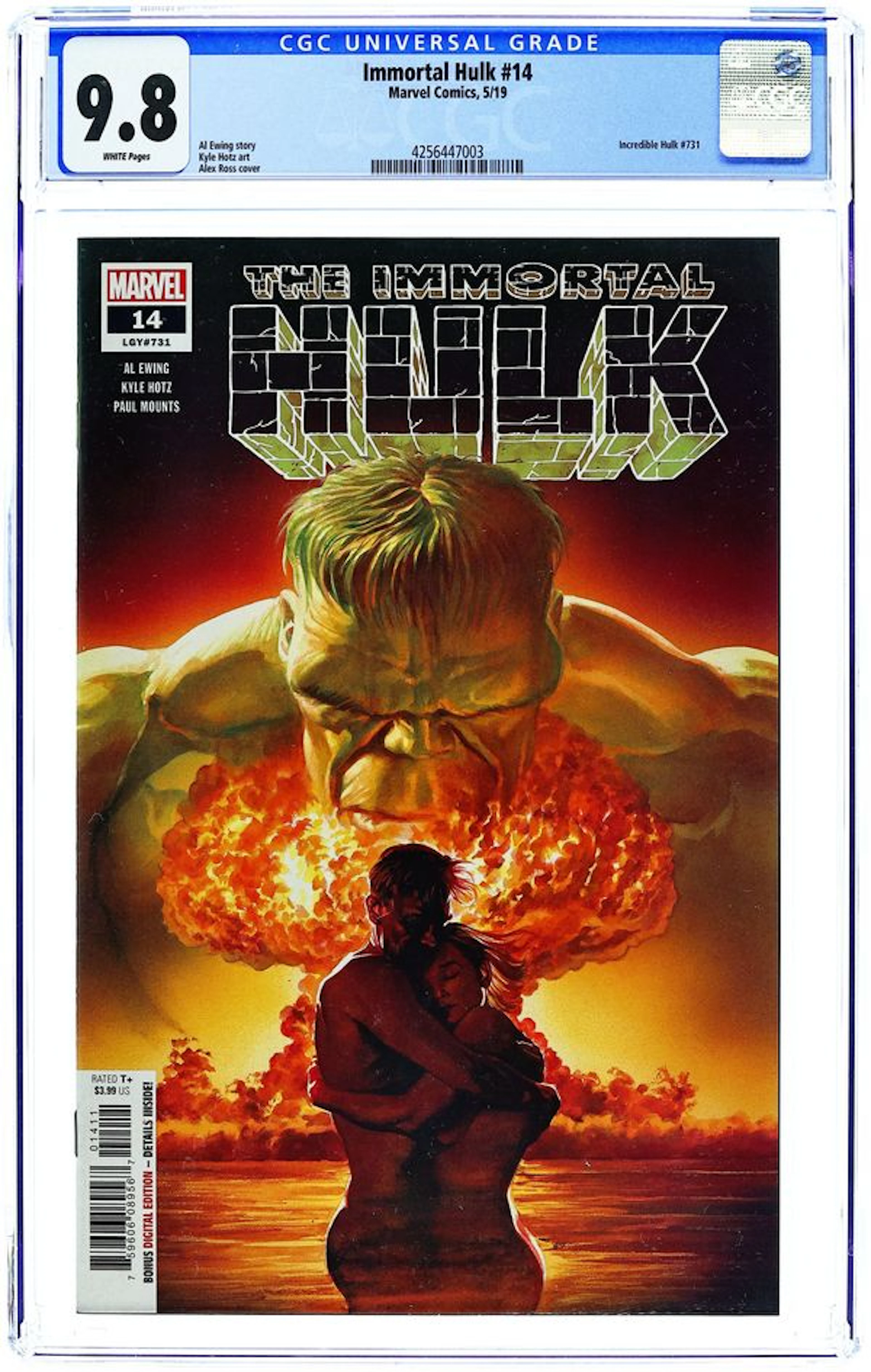 Immortal Hulk (2018 Marvel) 14A CGC 9.8