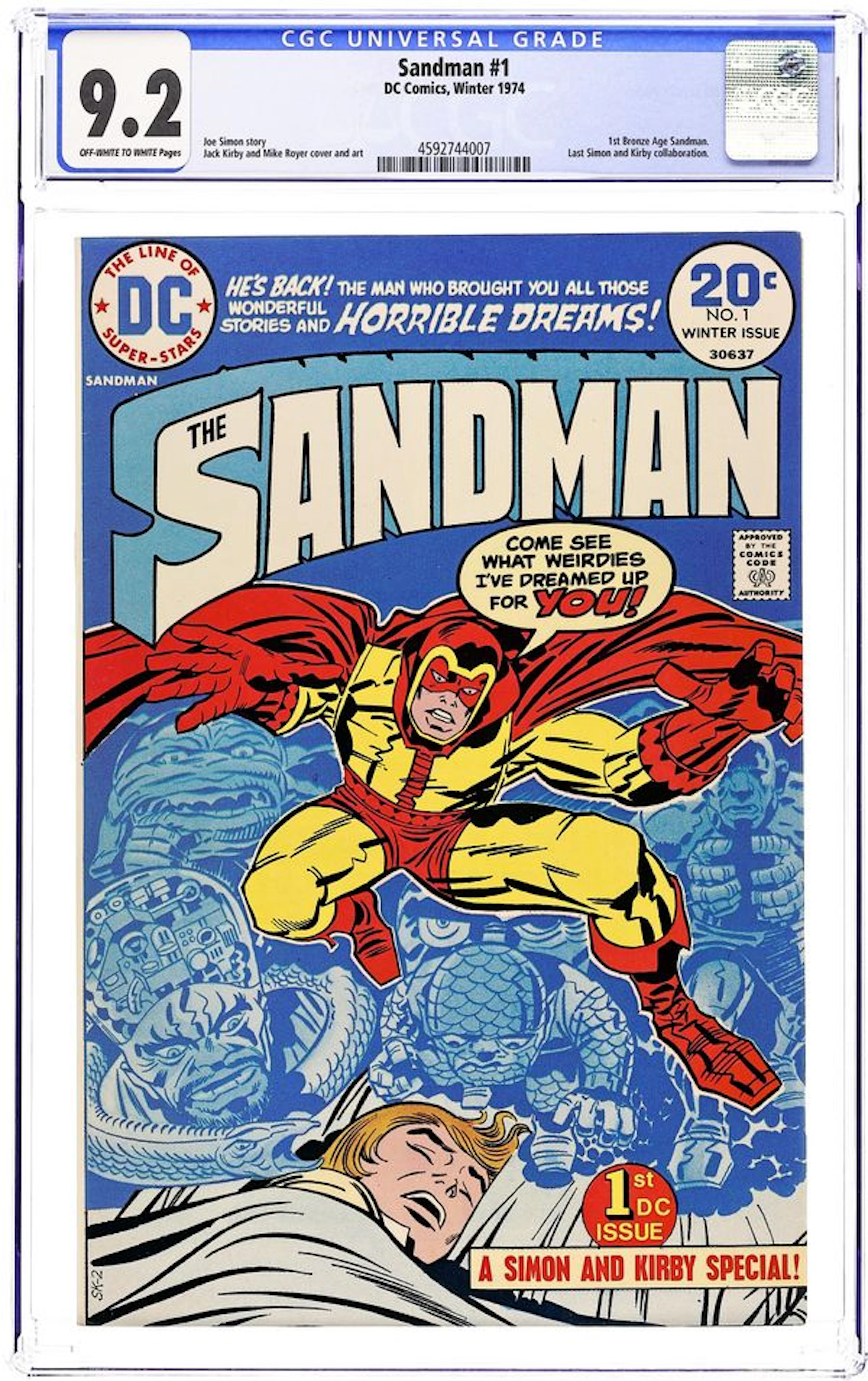 Sandman (1974 DC) 1A CGC 9.2