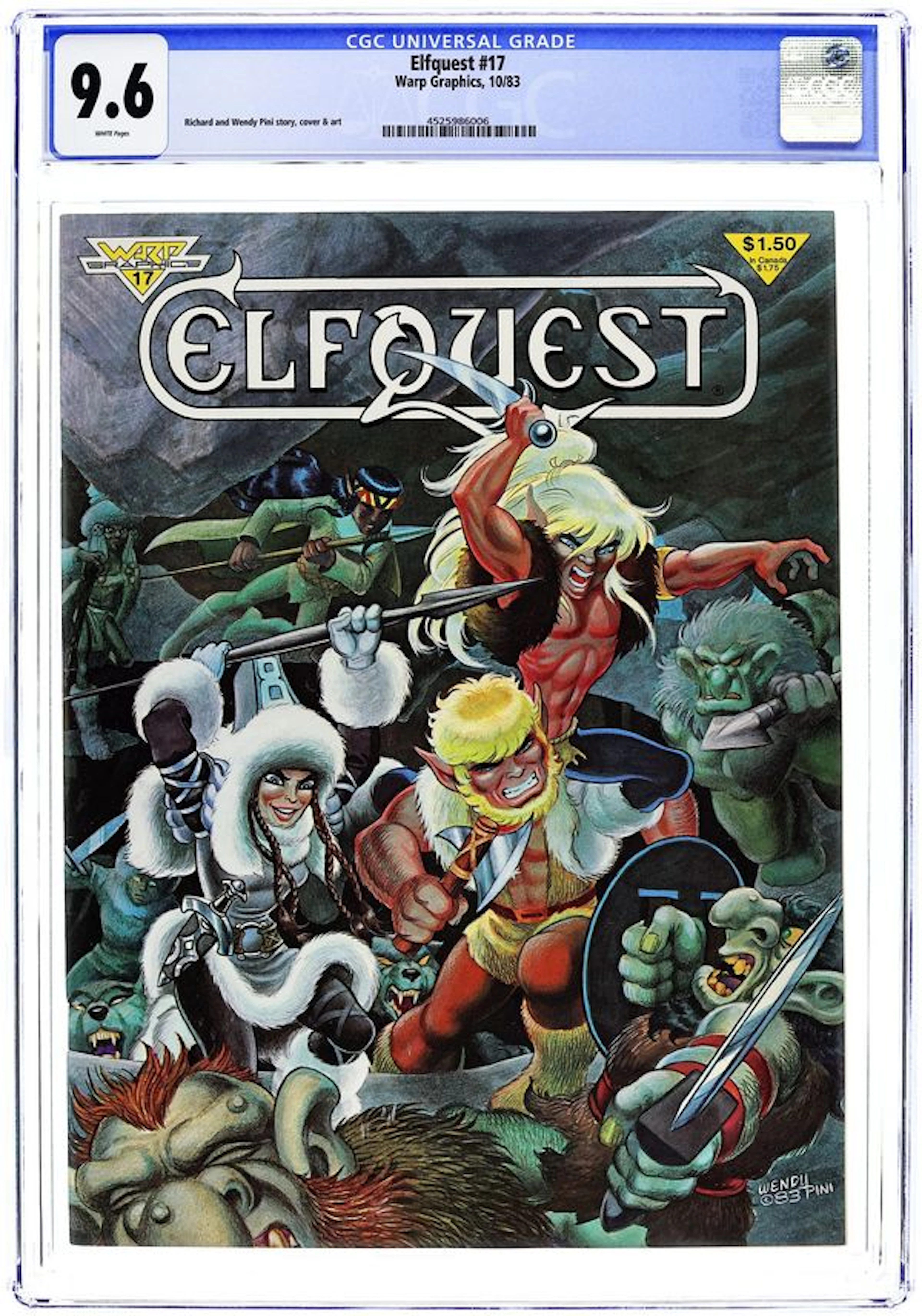 Elfquest (1978 Warp Graphics) Magazine 17 CGC 9.6