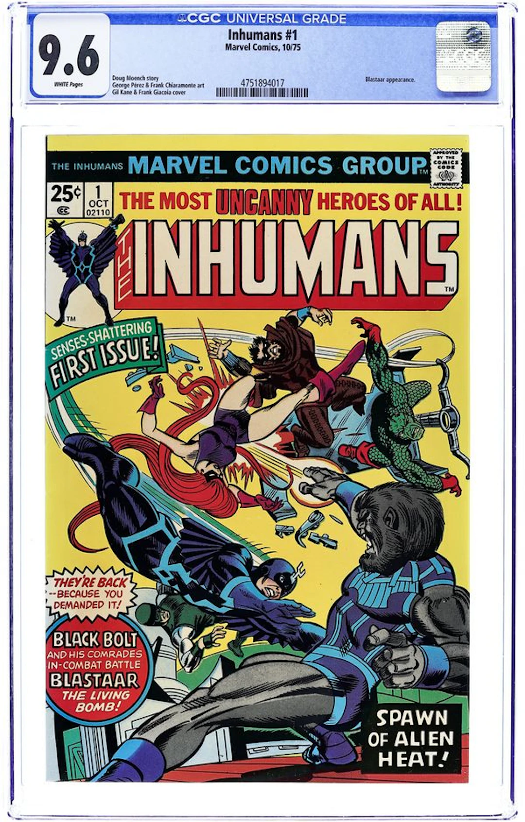 Inhumans (1975 1st Series) 1 CGC 9.6
