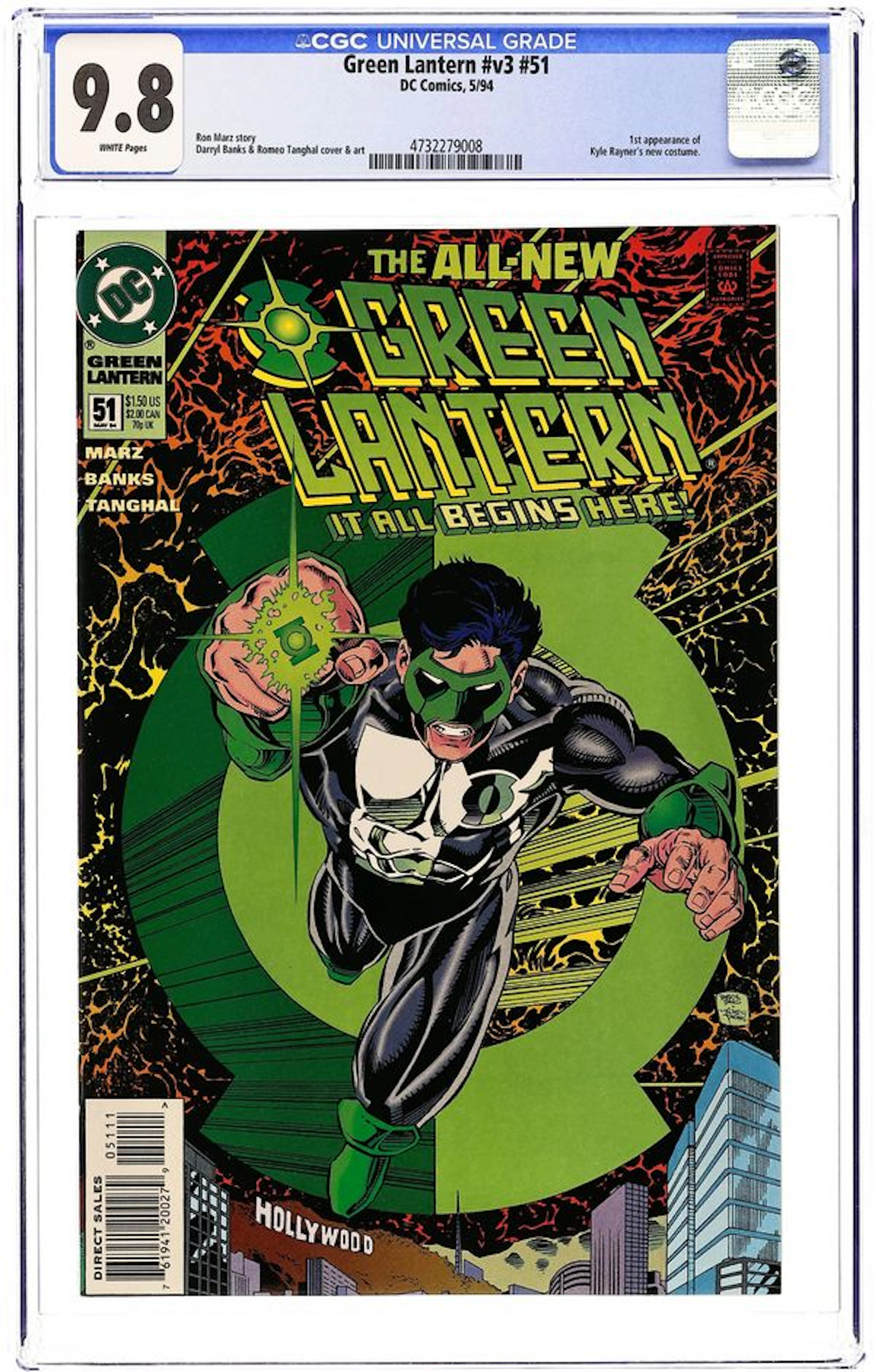 Green Lantern (1990 3rd Series DC) 51D CGC 9.8