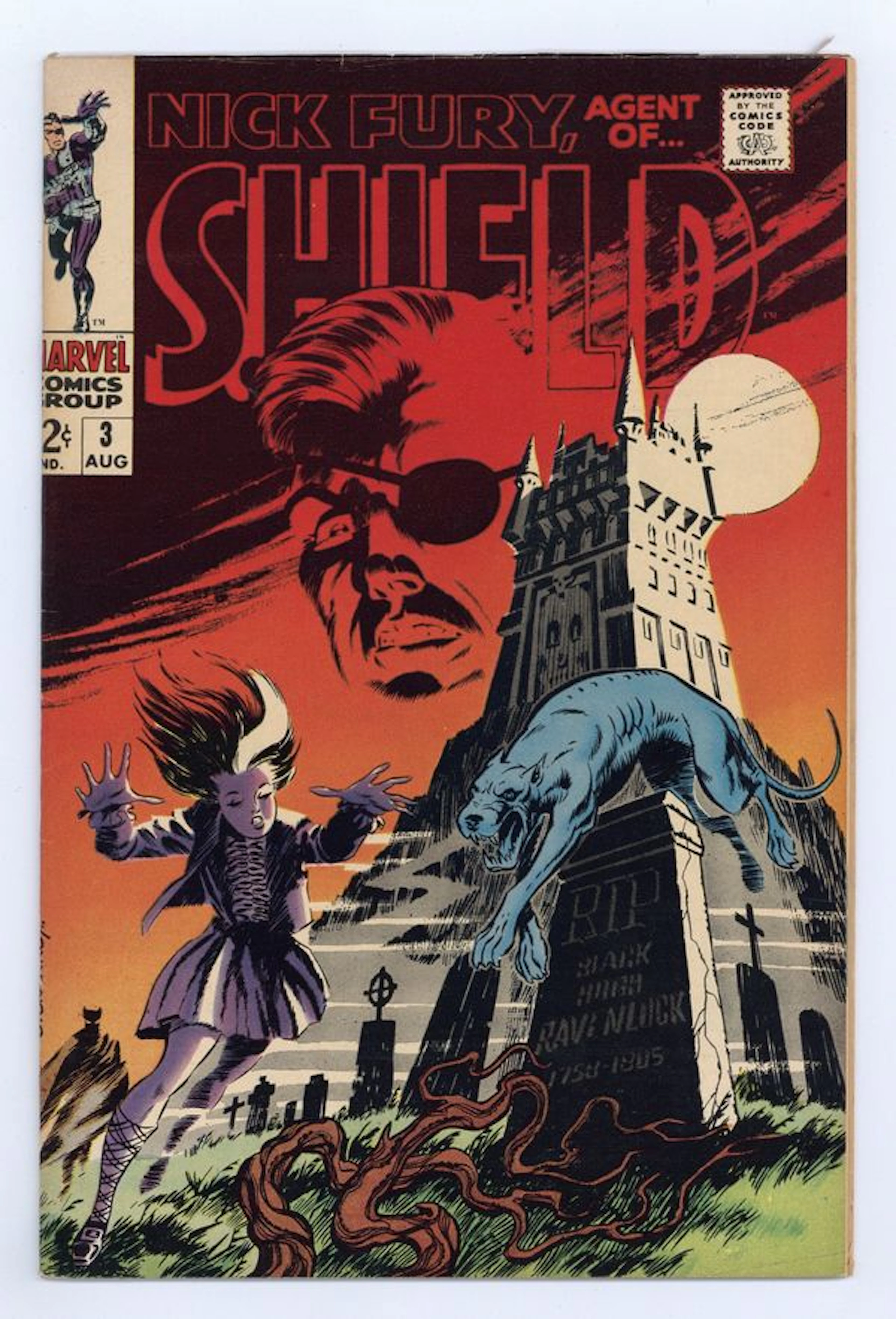 Nick Fury Agent of SHIELD (1968 1st Series) 3 FN 6.0