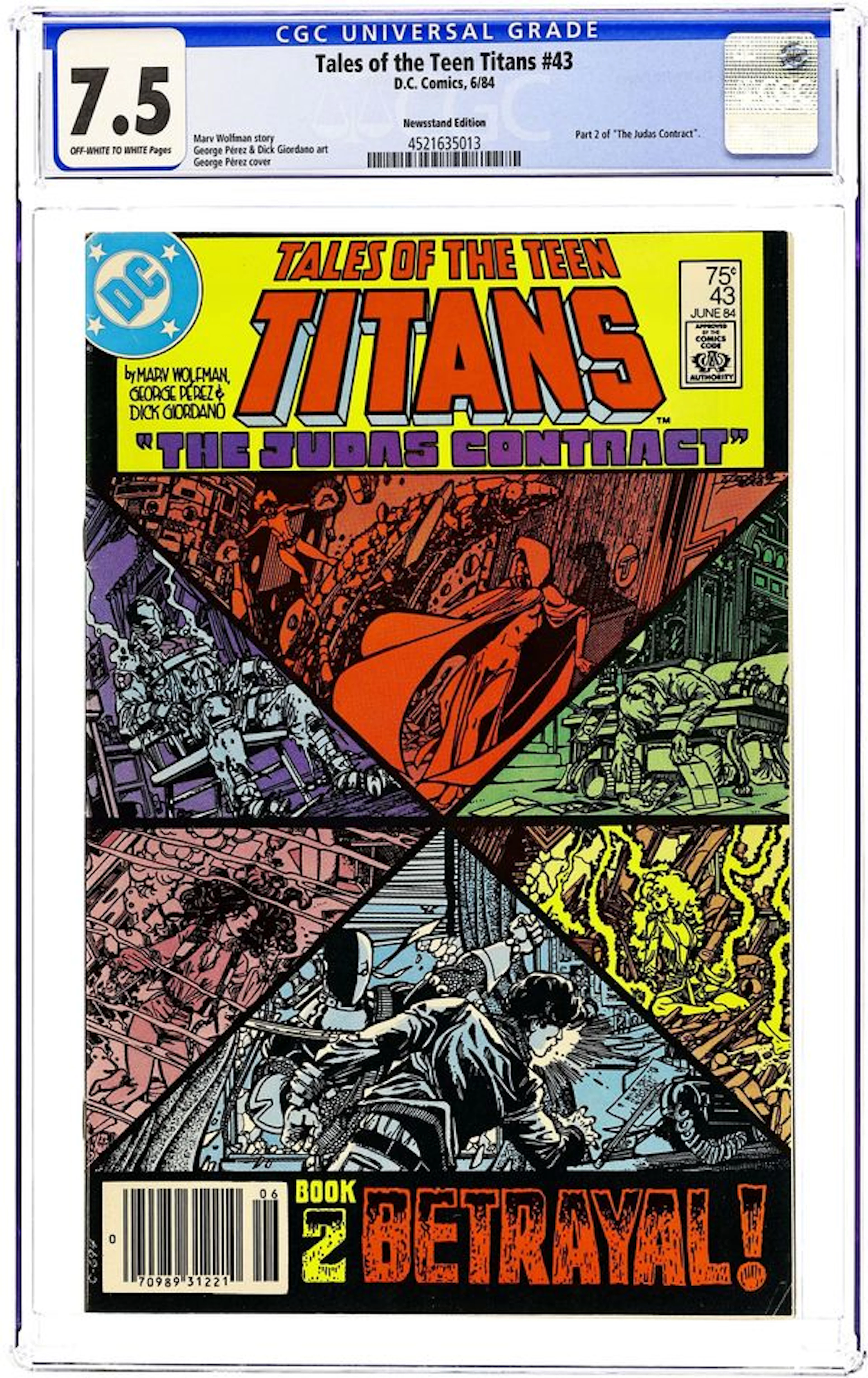 New Teen Titans (1980) (Tales of ...) 43N CGC 7.5
