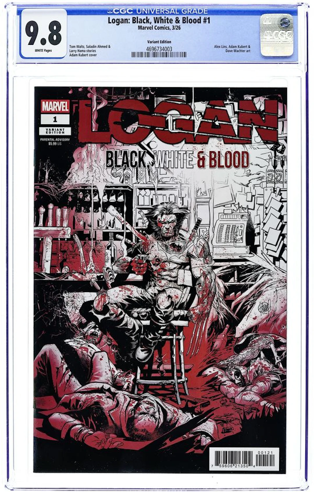 Logan Black White and Blood (2026 Marvel) 1B CGC 9.8