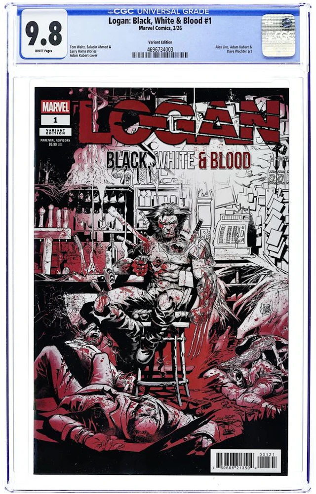 Logan Black White and Blood (2026 Marvel) 1B CGC 9.8