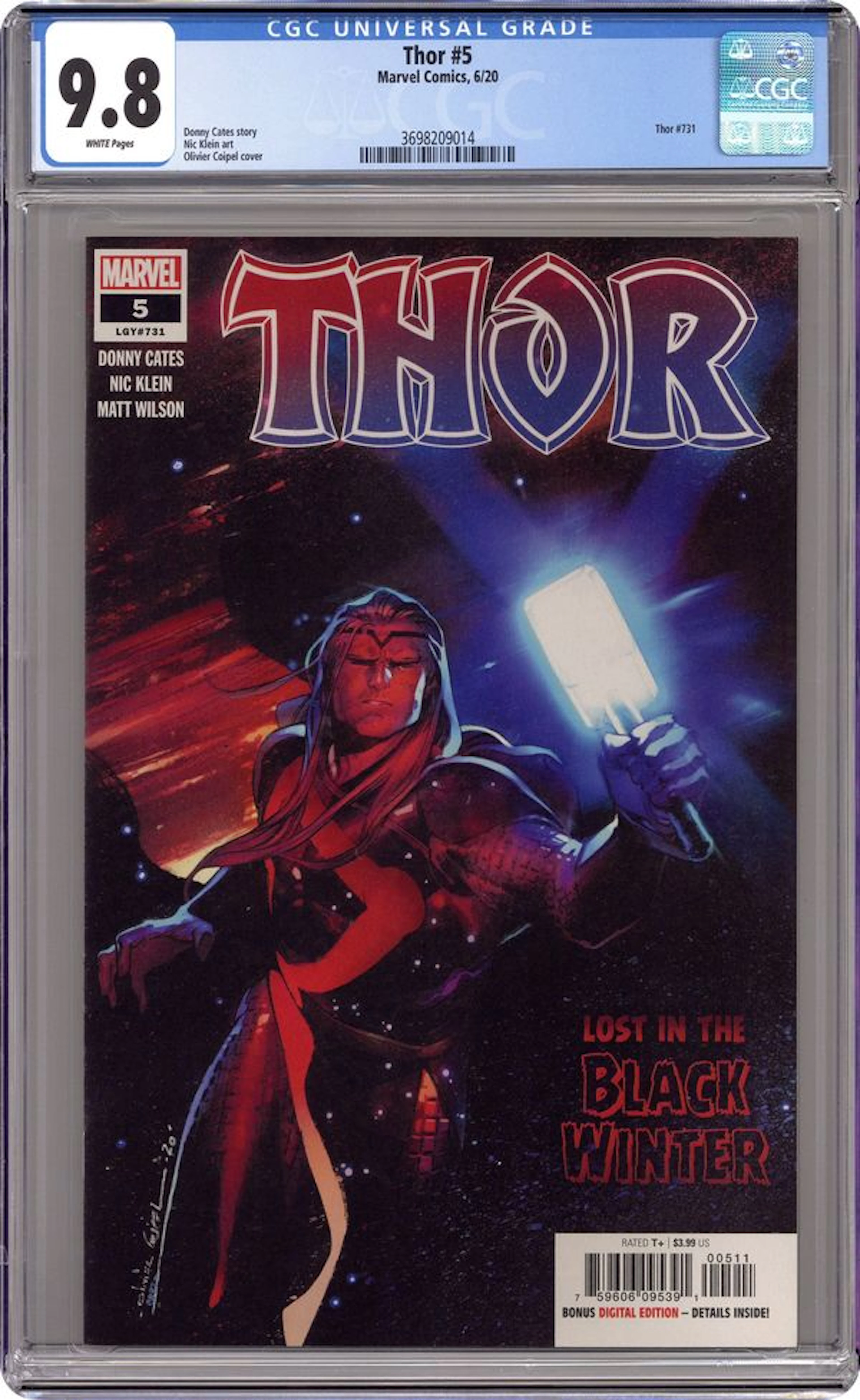 Thor (2020 Marvel 6th Series) 5A CGC 9.8