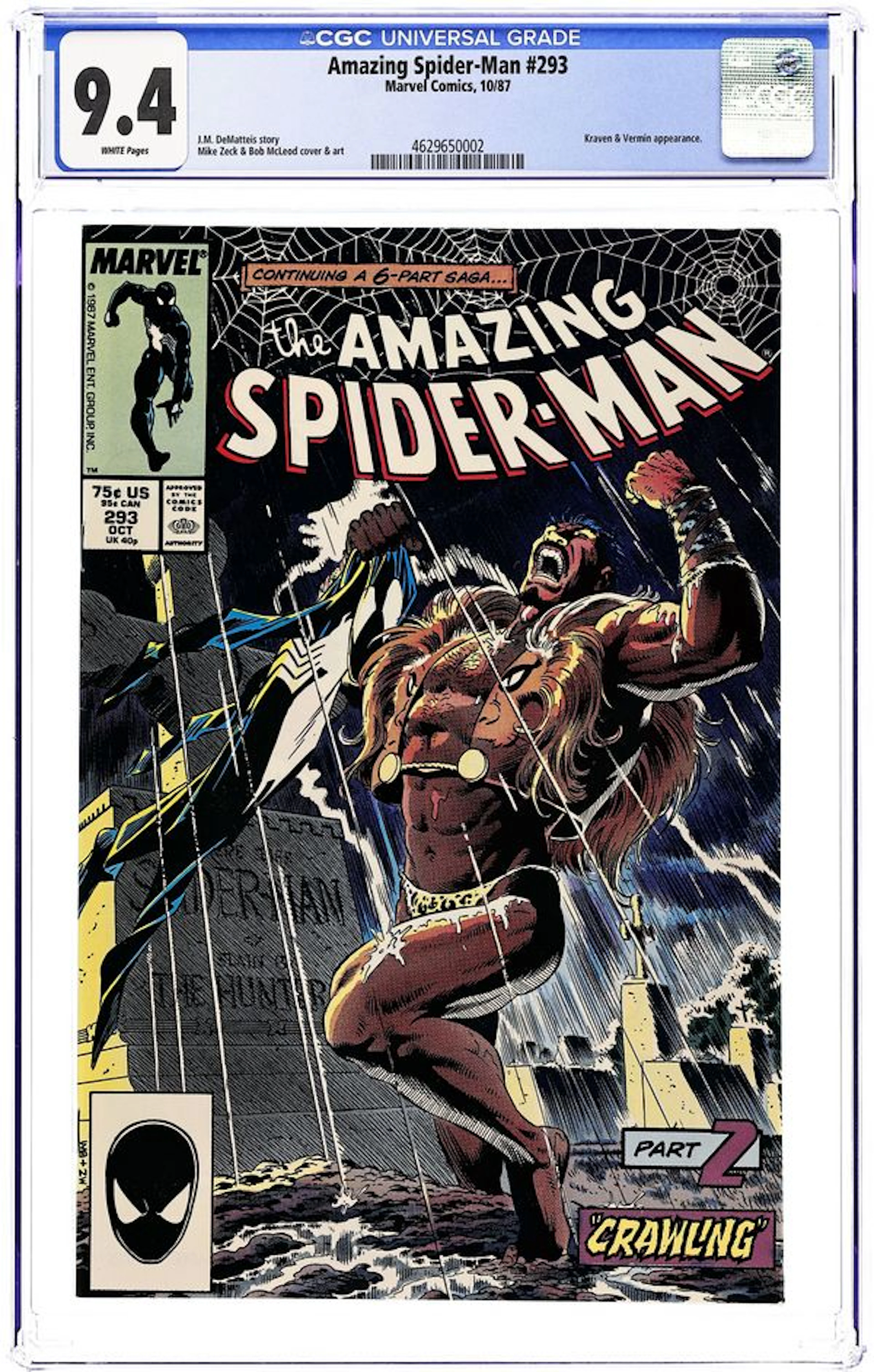 Amazing Spider-Man (1963 1st Series) 293 CGC 9.4