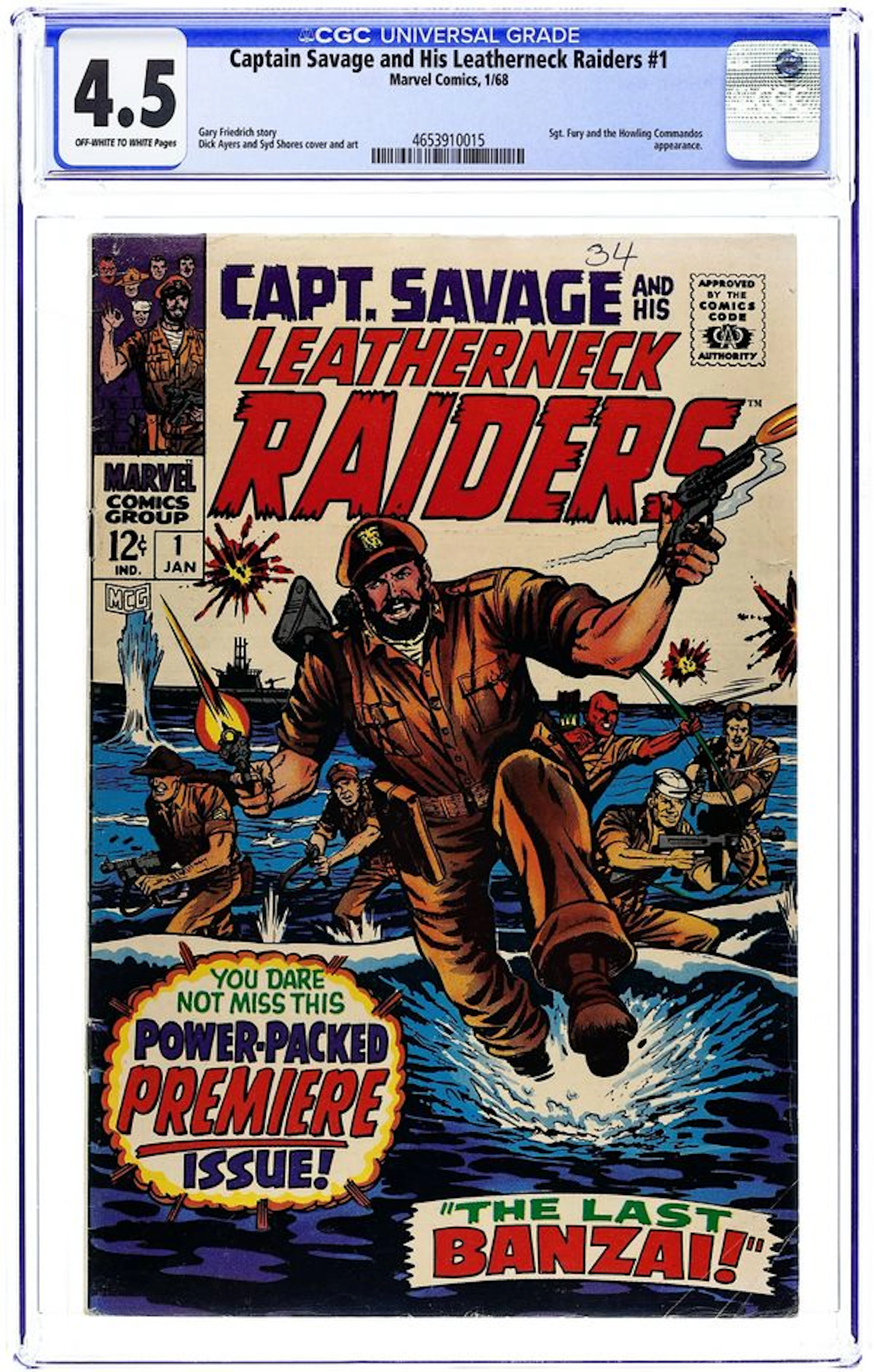 Captain Savage (1968) 1 CGC 4.5