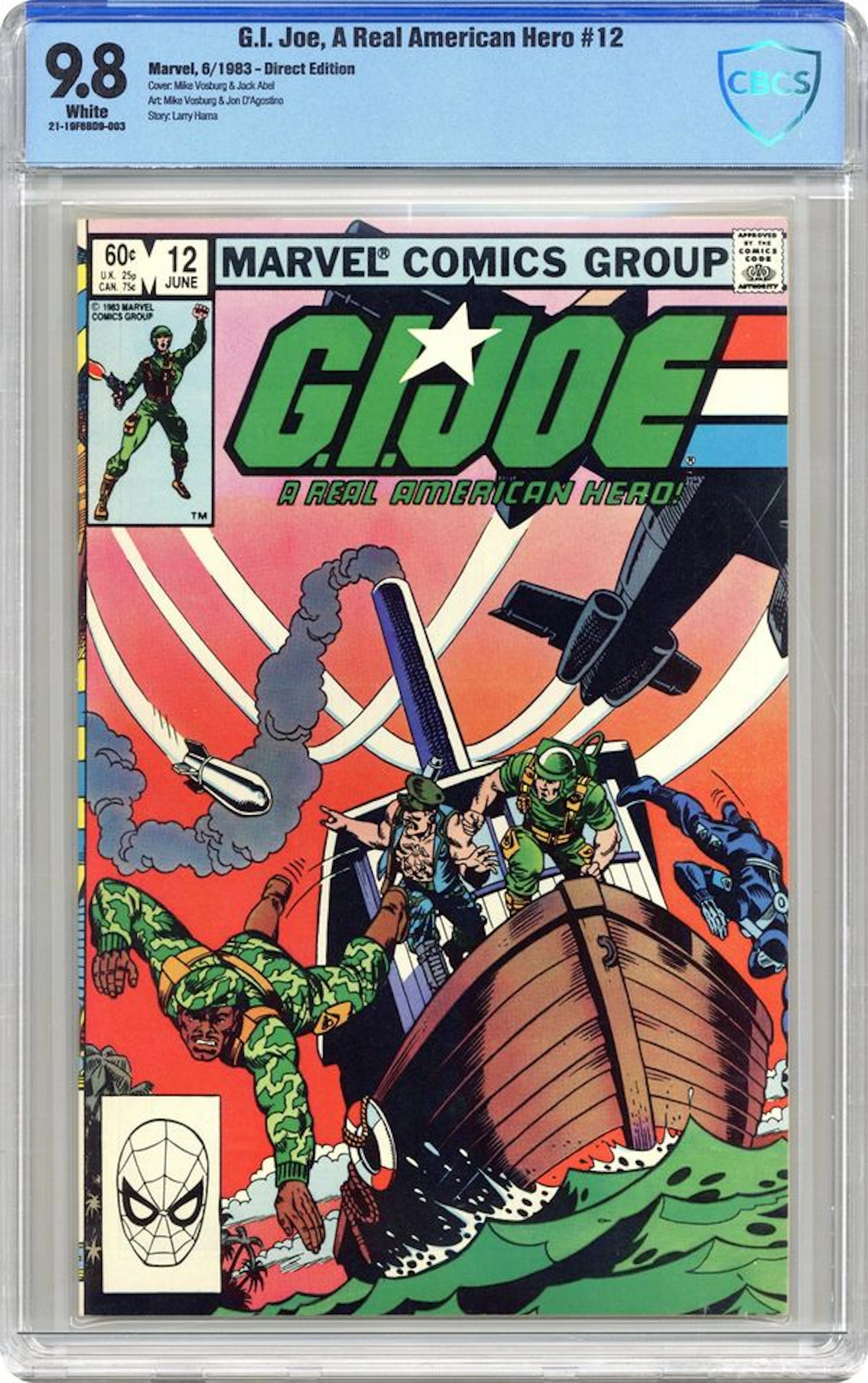 GI Joe A Real American Hero (1982 Marvel) 12D CBCS 9.8