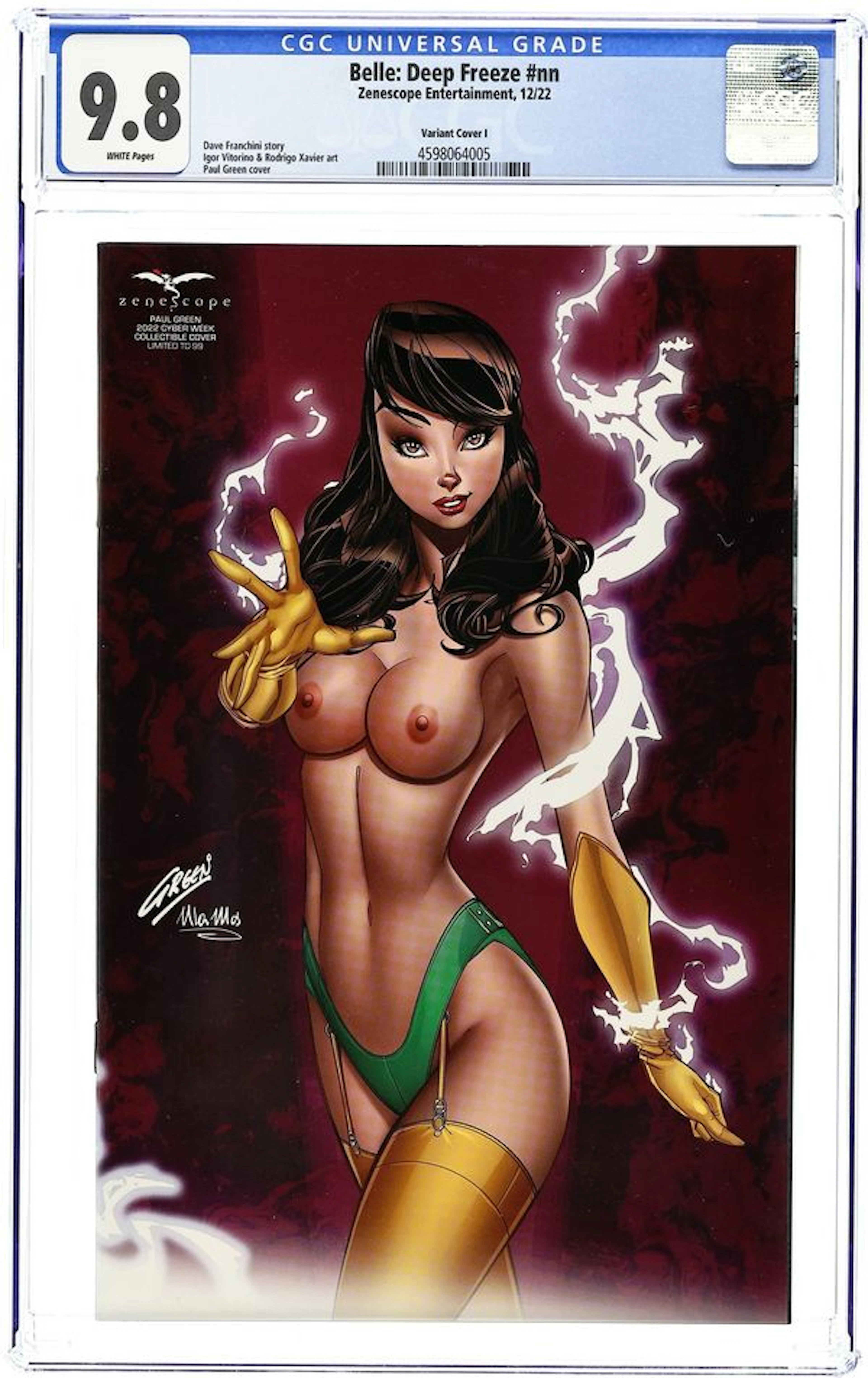Belle Deep Freeze (2022 Zenescope) 1I CGC 9.8