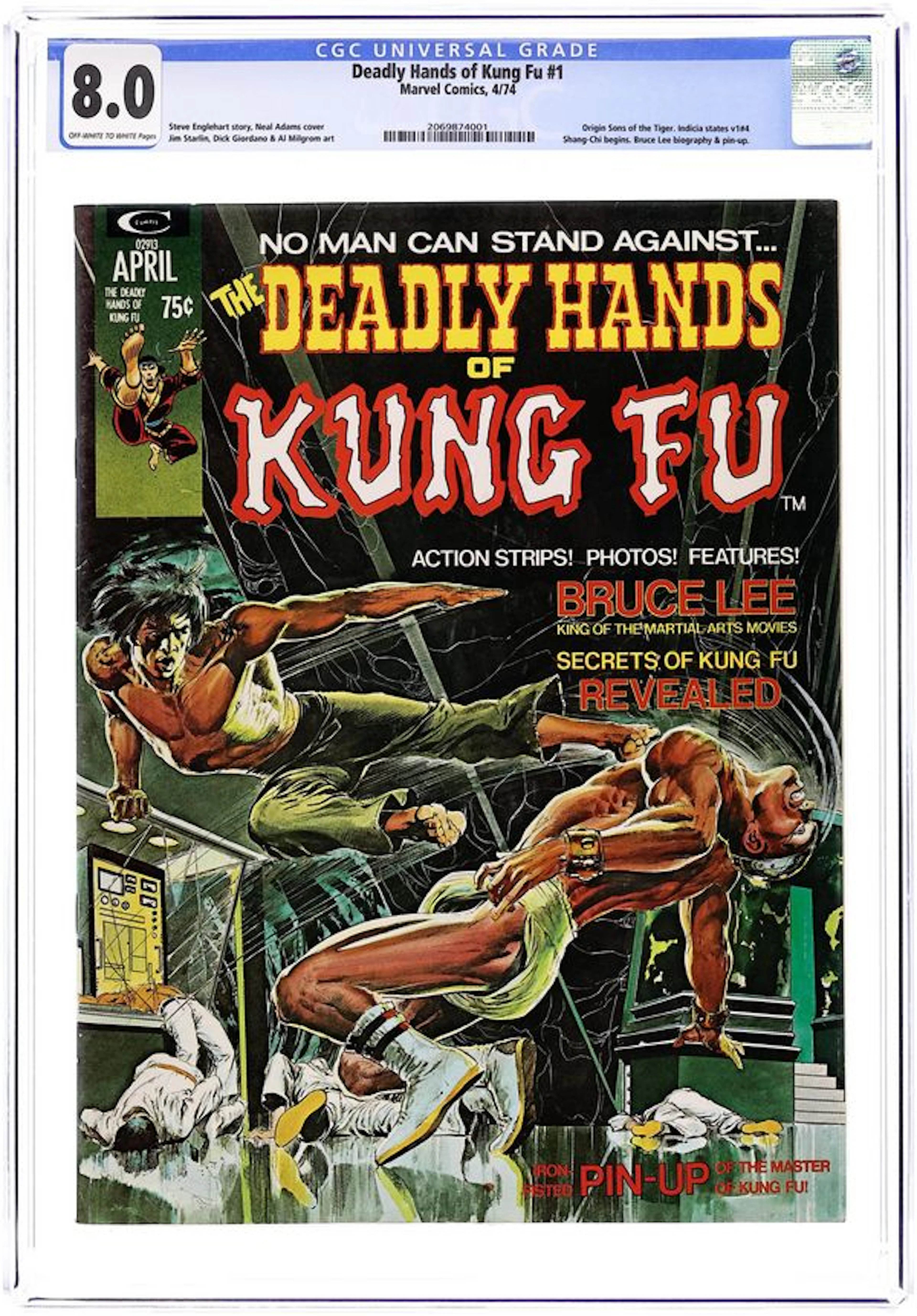 Deadly Hands of Kung Fu (1974 Magazine) 1 CGC 8.0