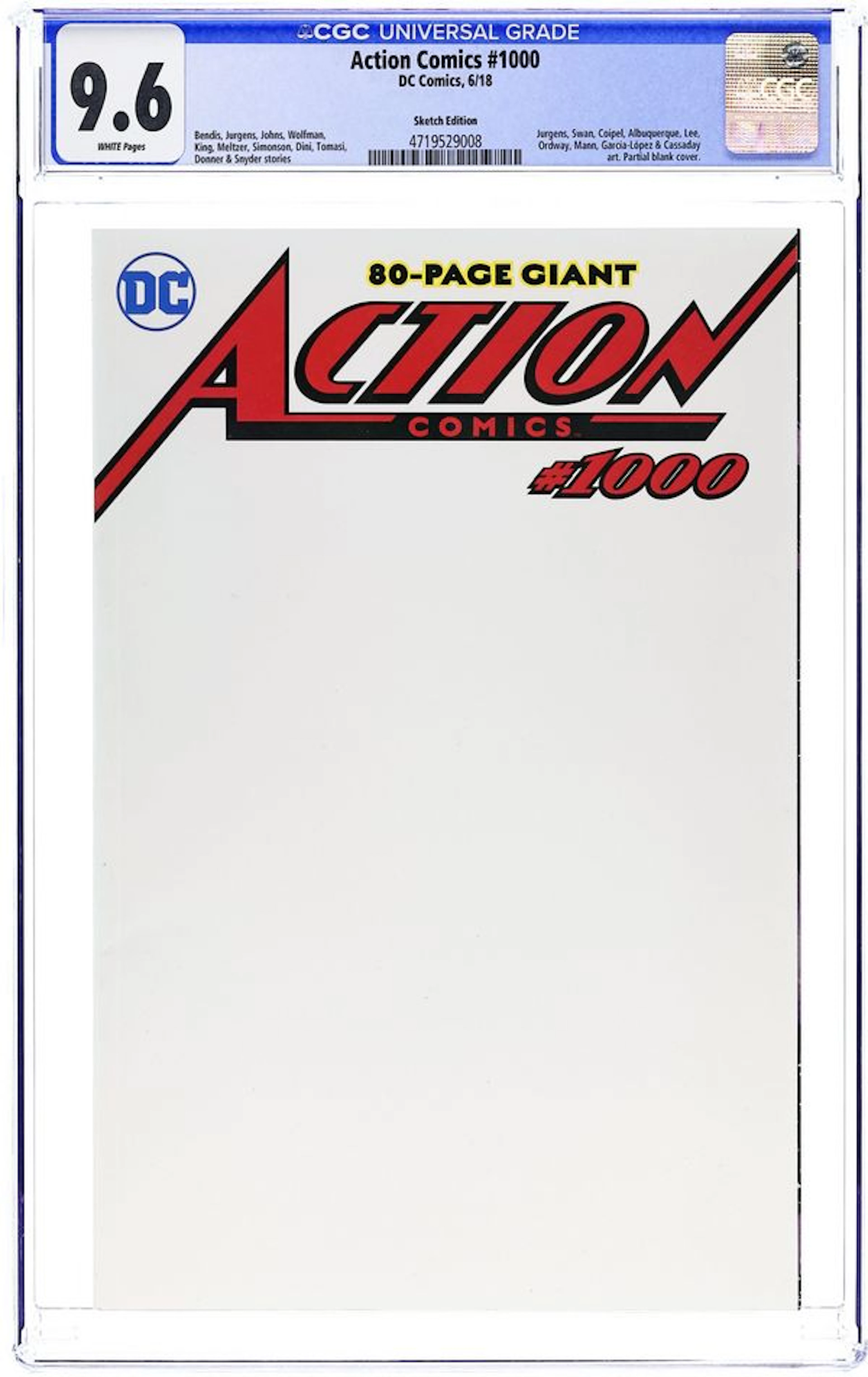 Action Comics (2016 3rd Series) 1000J CGC 9.6