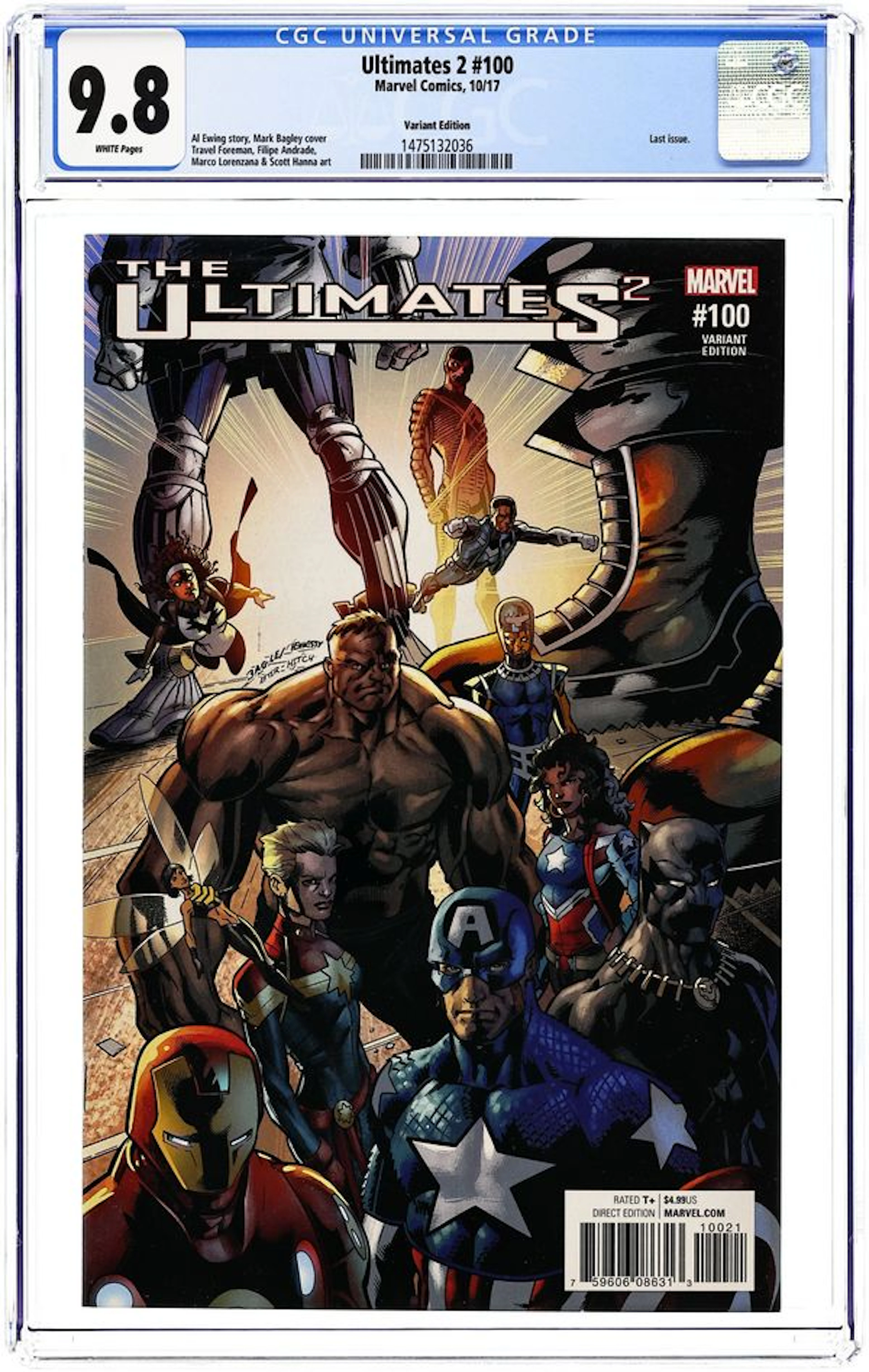 Ultimates 2 (2016 Marvel) 100B CGC 9.8