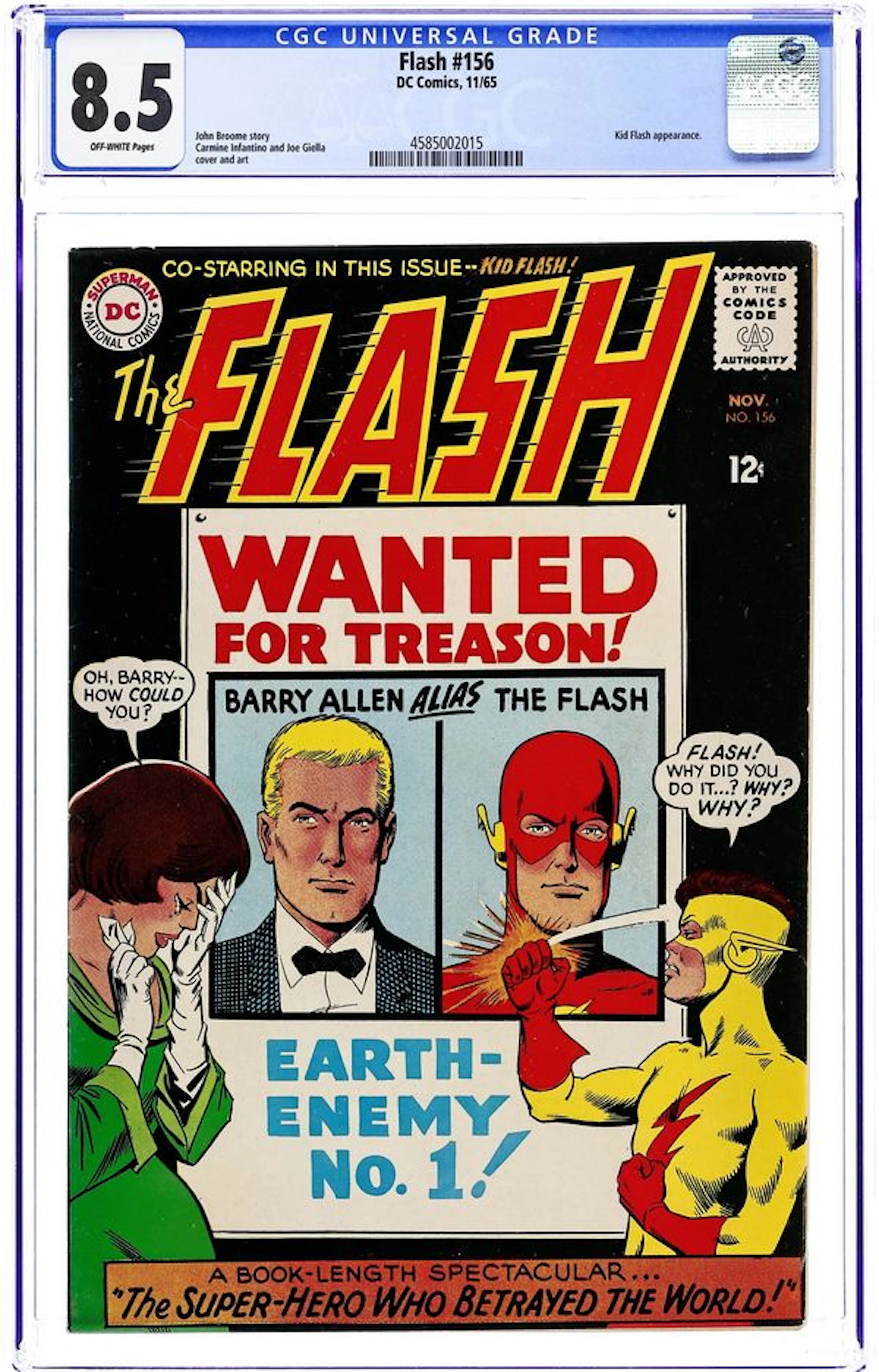 Flash (1959 1st Series DC) 156 CGC 8.5