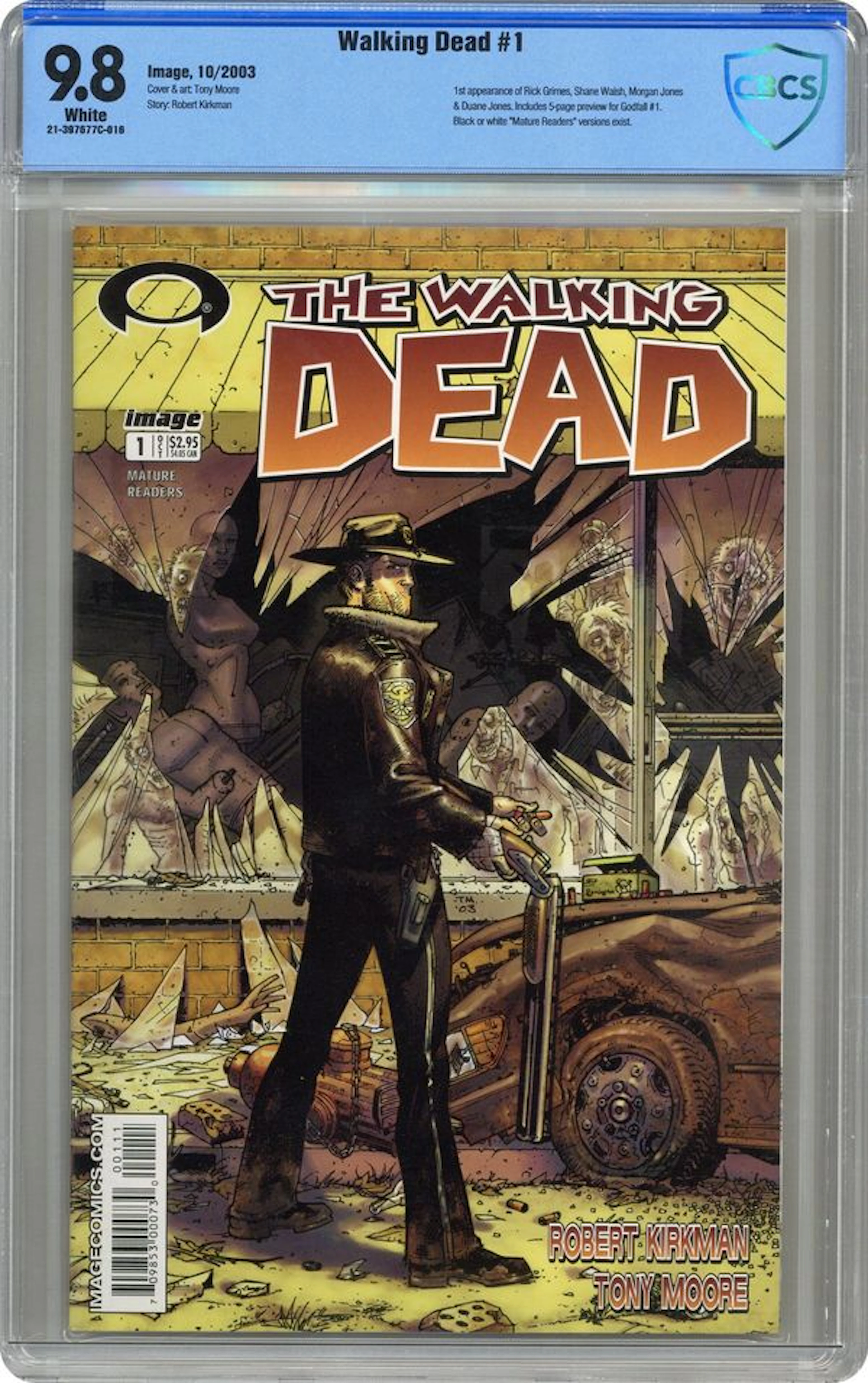 Walking Dead (2003 Image) 1A CBCS 9.8