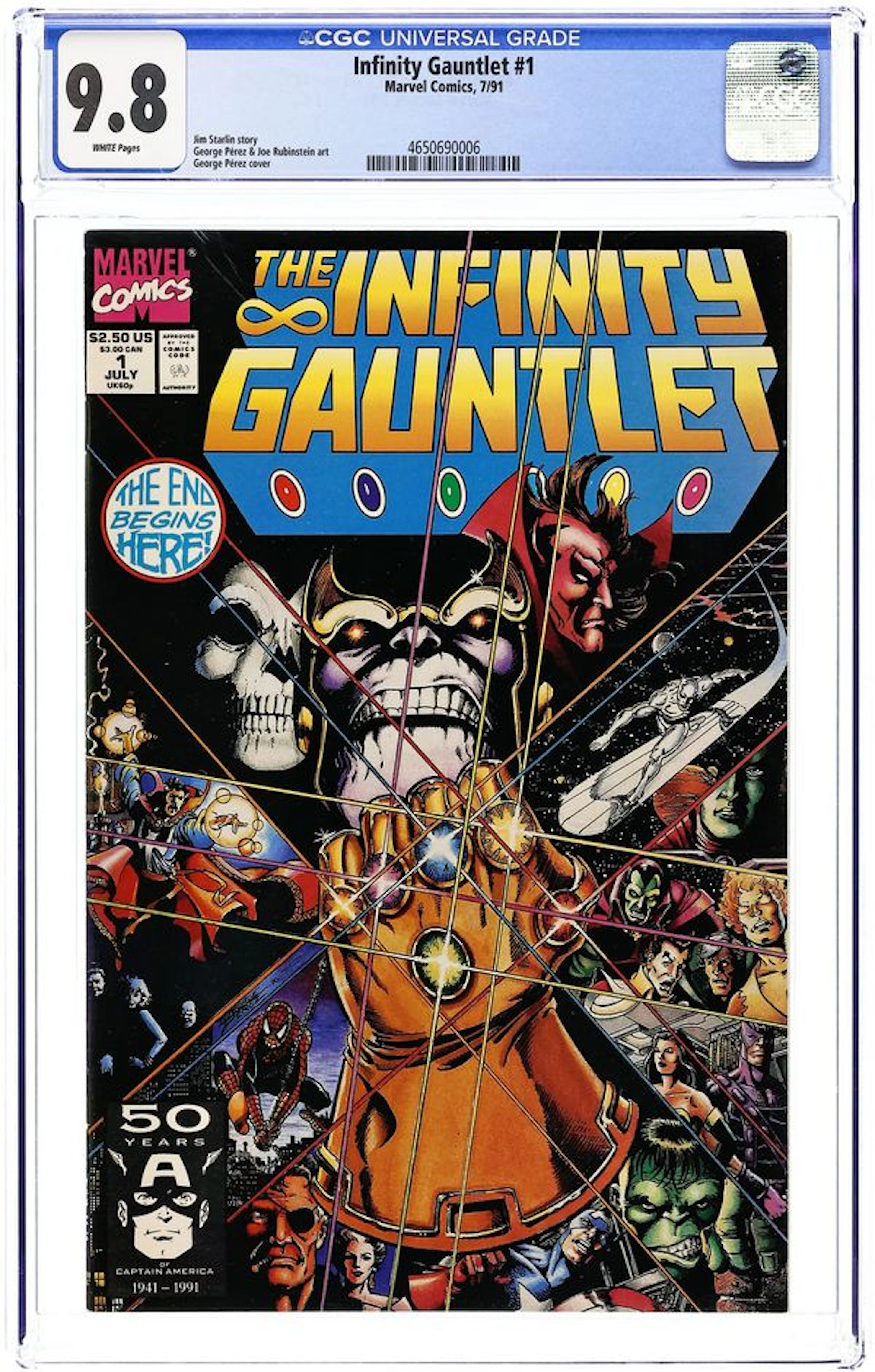 Infinity Gauntlet (1991) 1D CGC 9.8