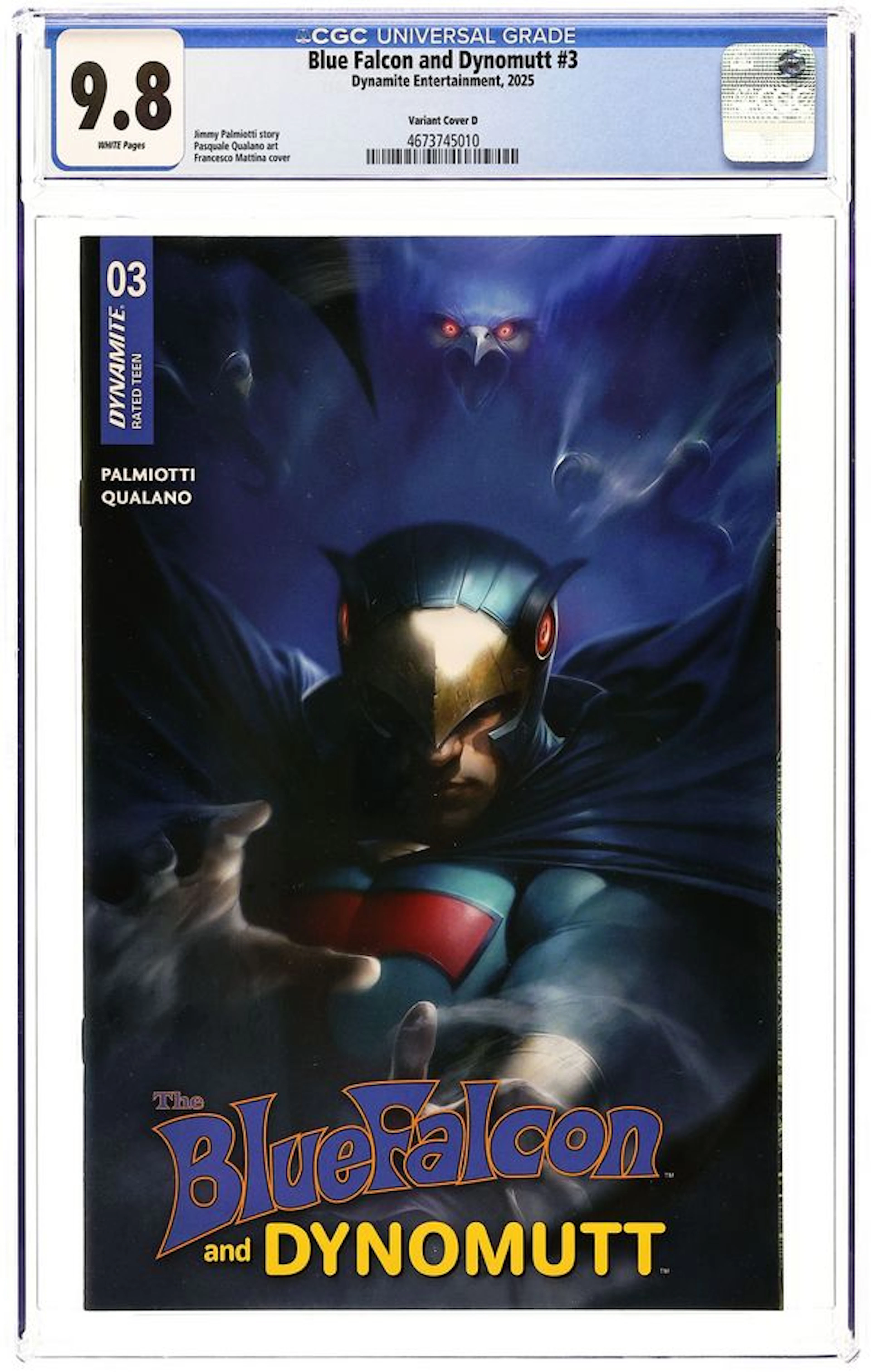Blue Falcon and Dynomutt (2025 Dynamite) 3D CGC 9.8