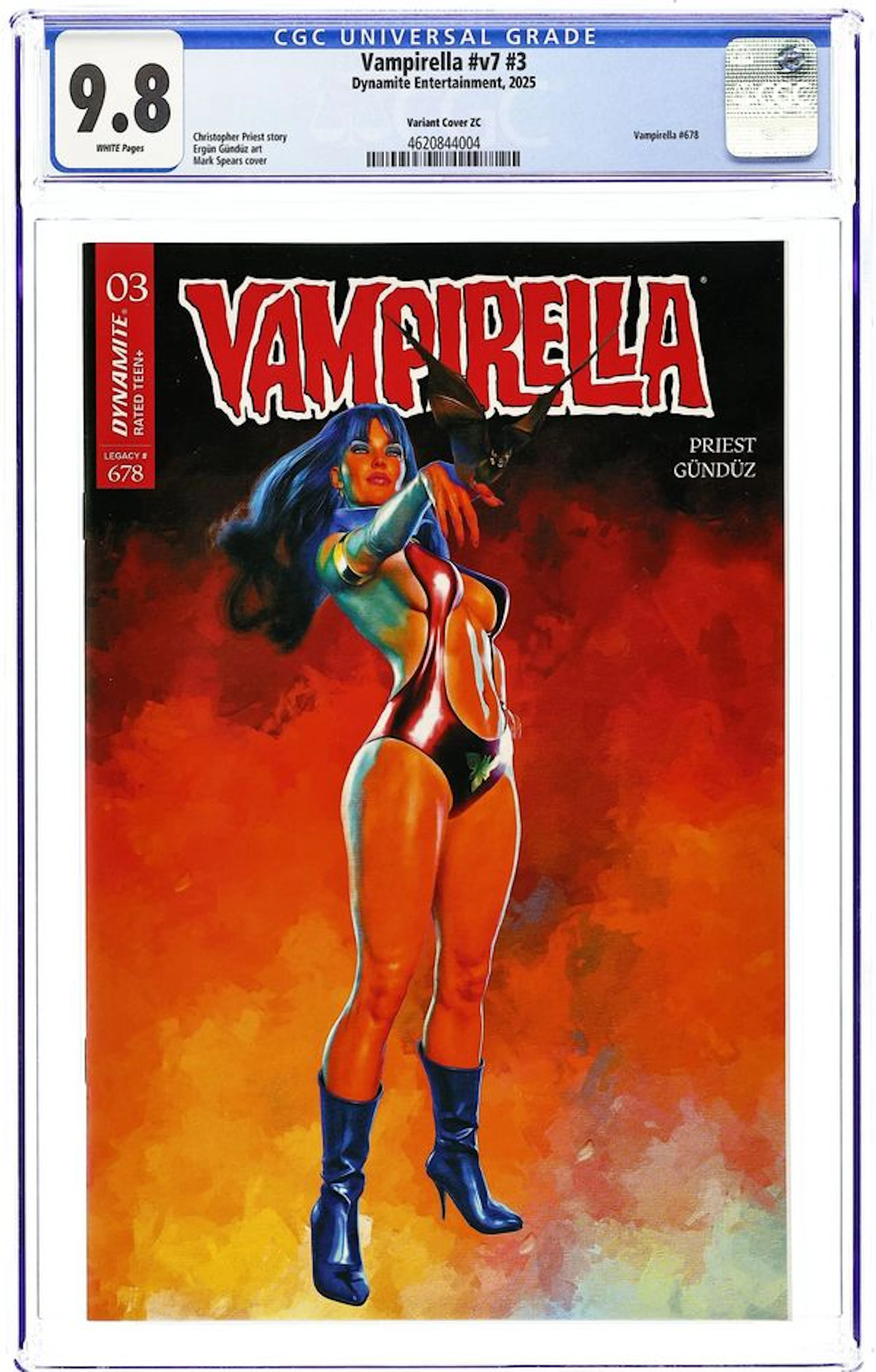 Vampirella (2025 Dynamite) 3ZC CGC 9.8