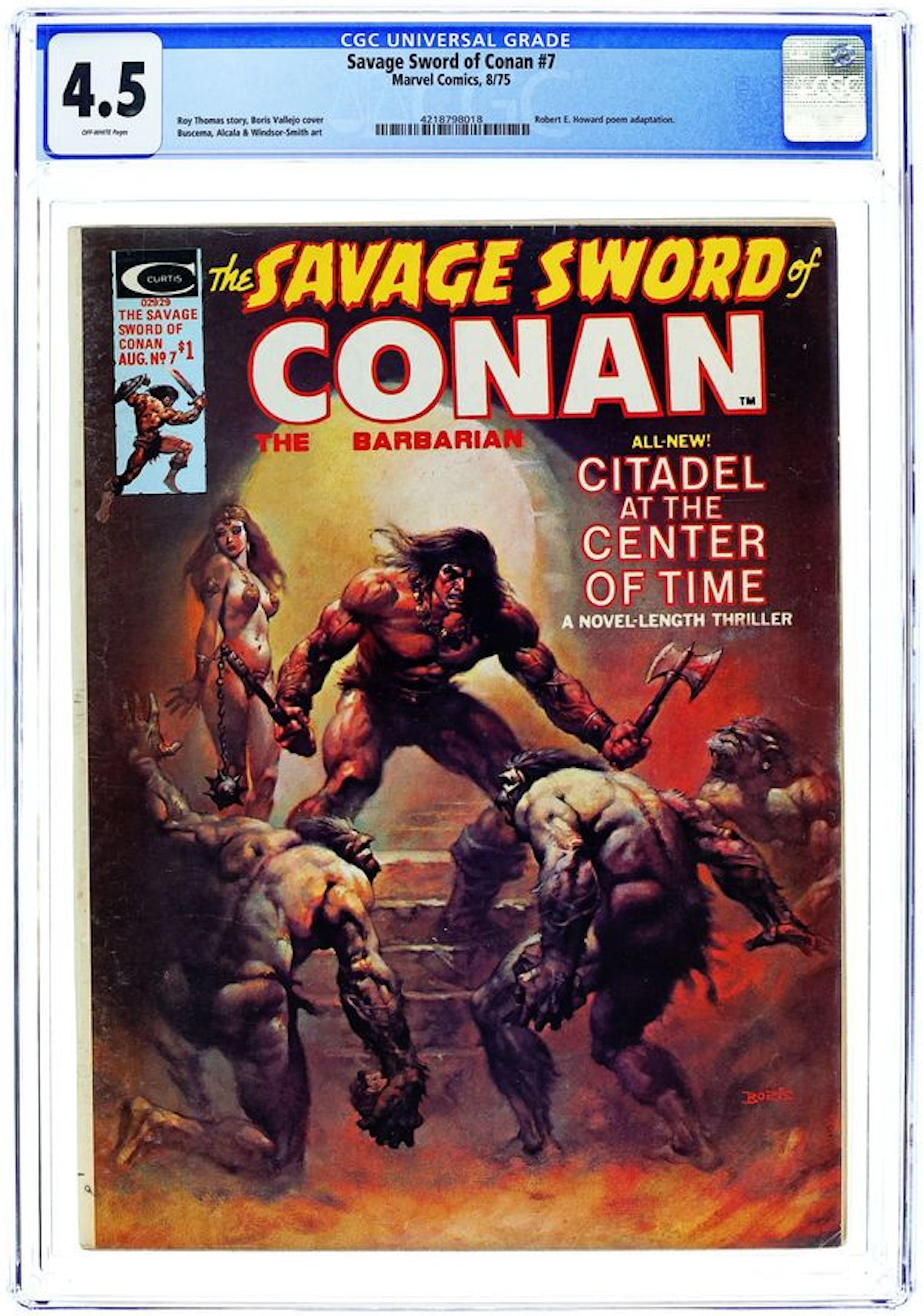 Savage Sword of Conan (1974 Marvel) 7 CGC 4.5