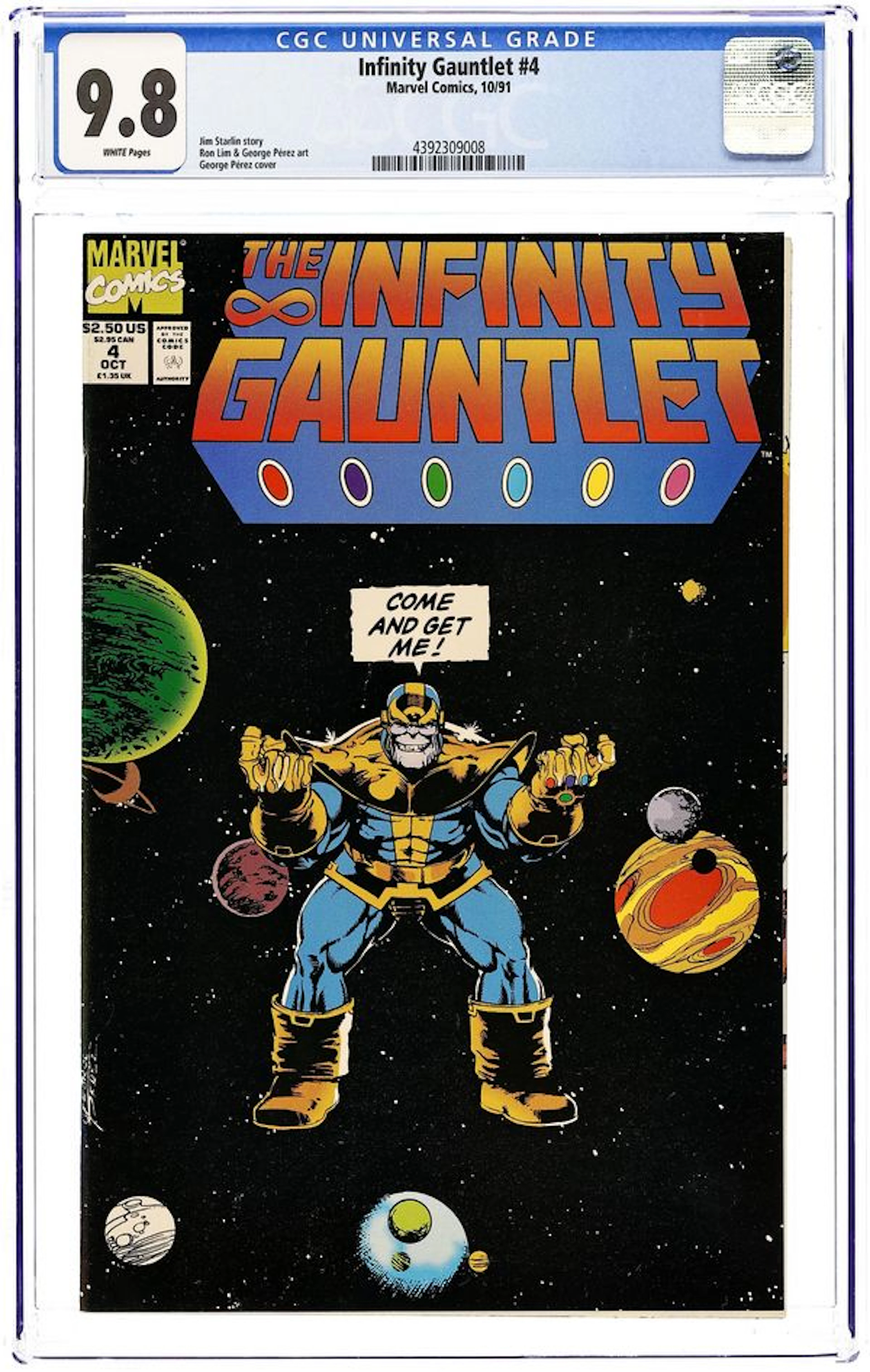 Infinity Gauntlet (1991) 4D CGC 9.8