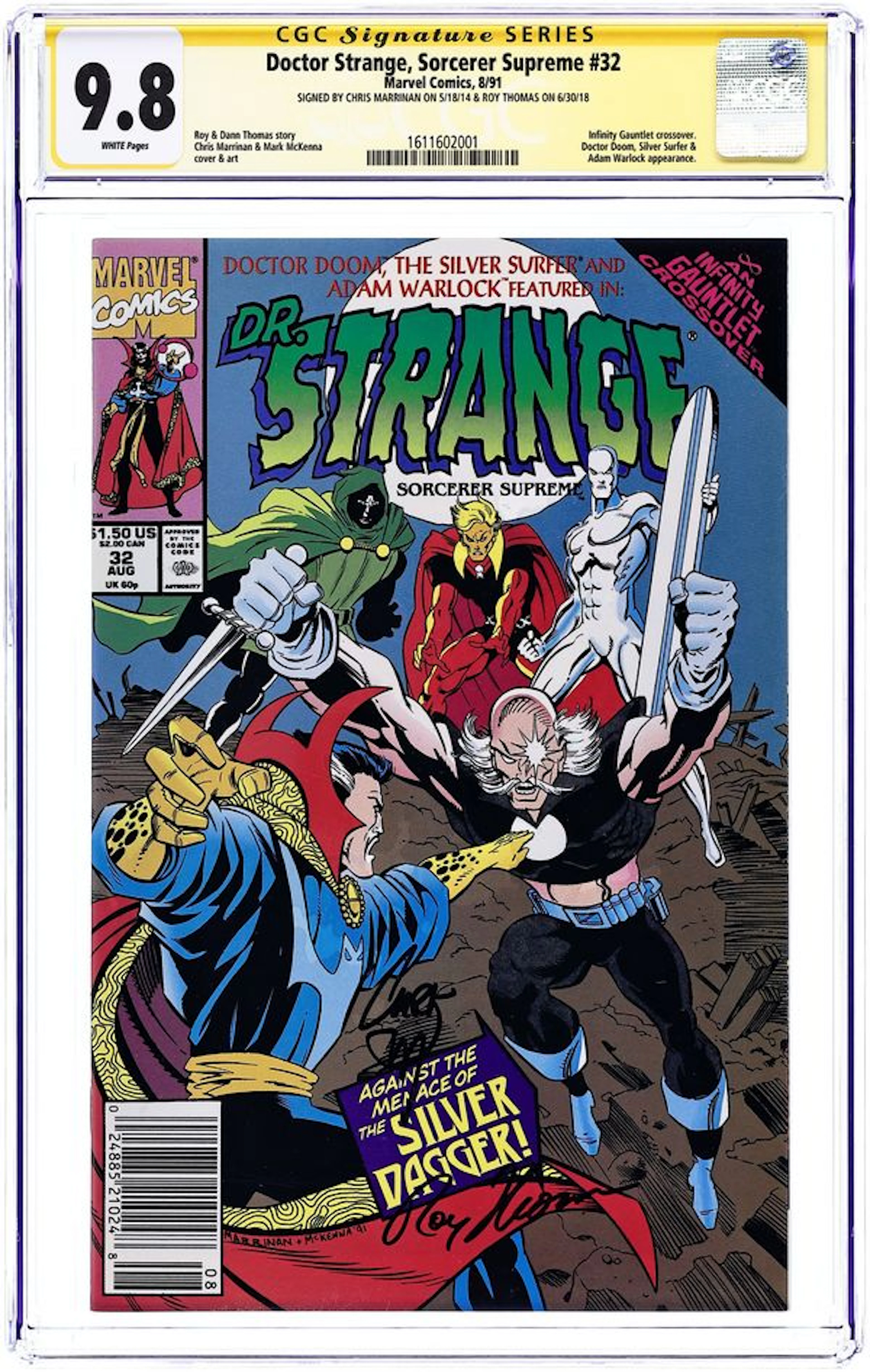 Doctor Strange (1988 3rd Series) 32 CGC 9.8 SS Marrinan/Thomas
