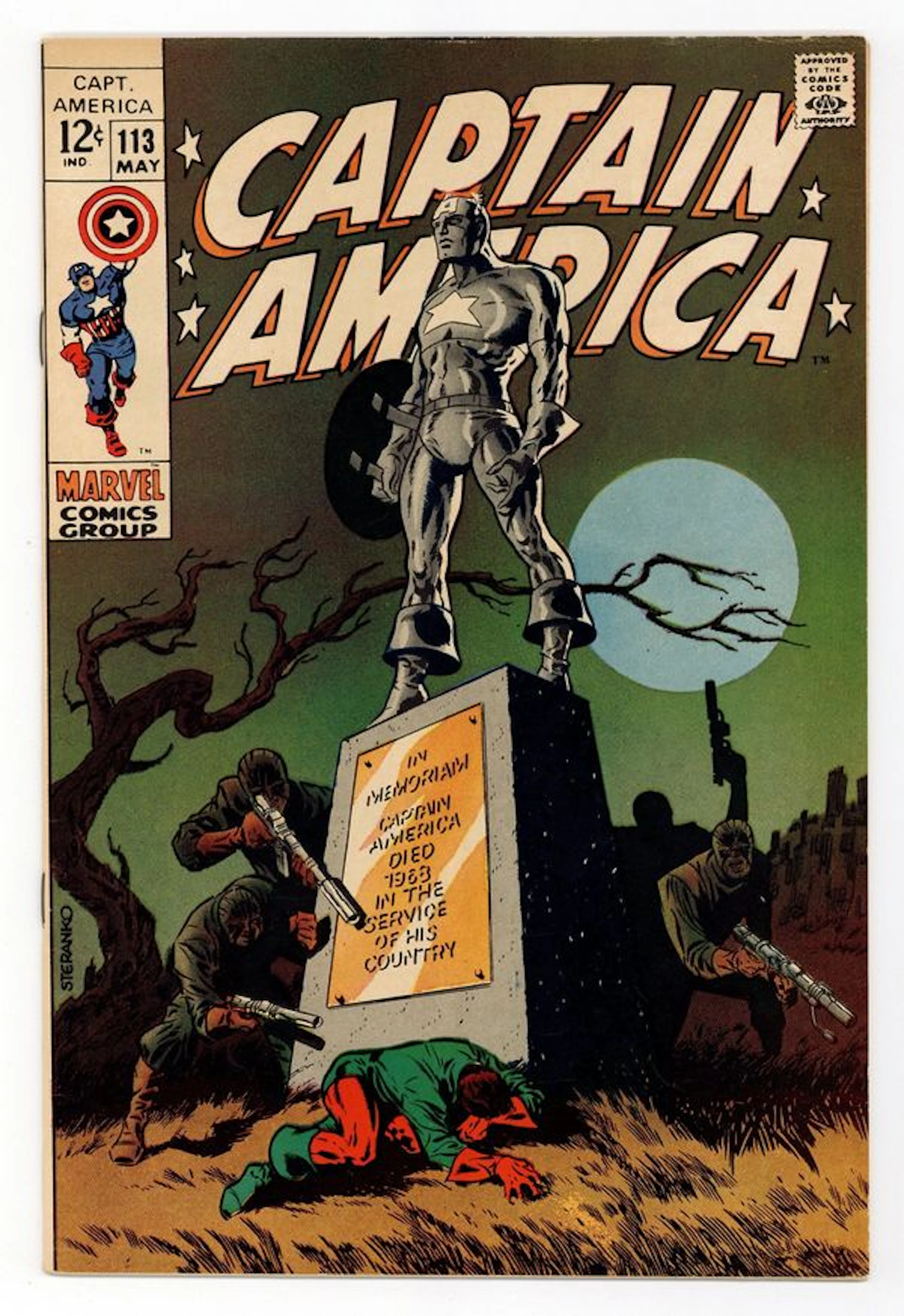 Captain America (1968 1st Series) 113 VF 8.0