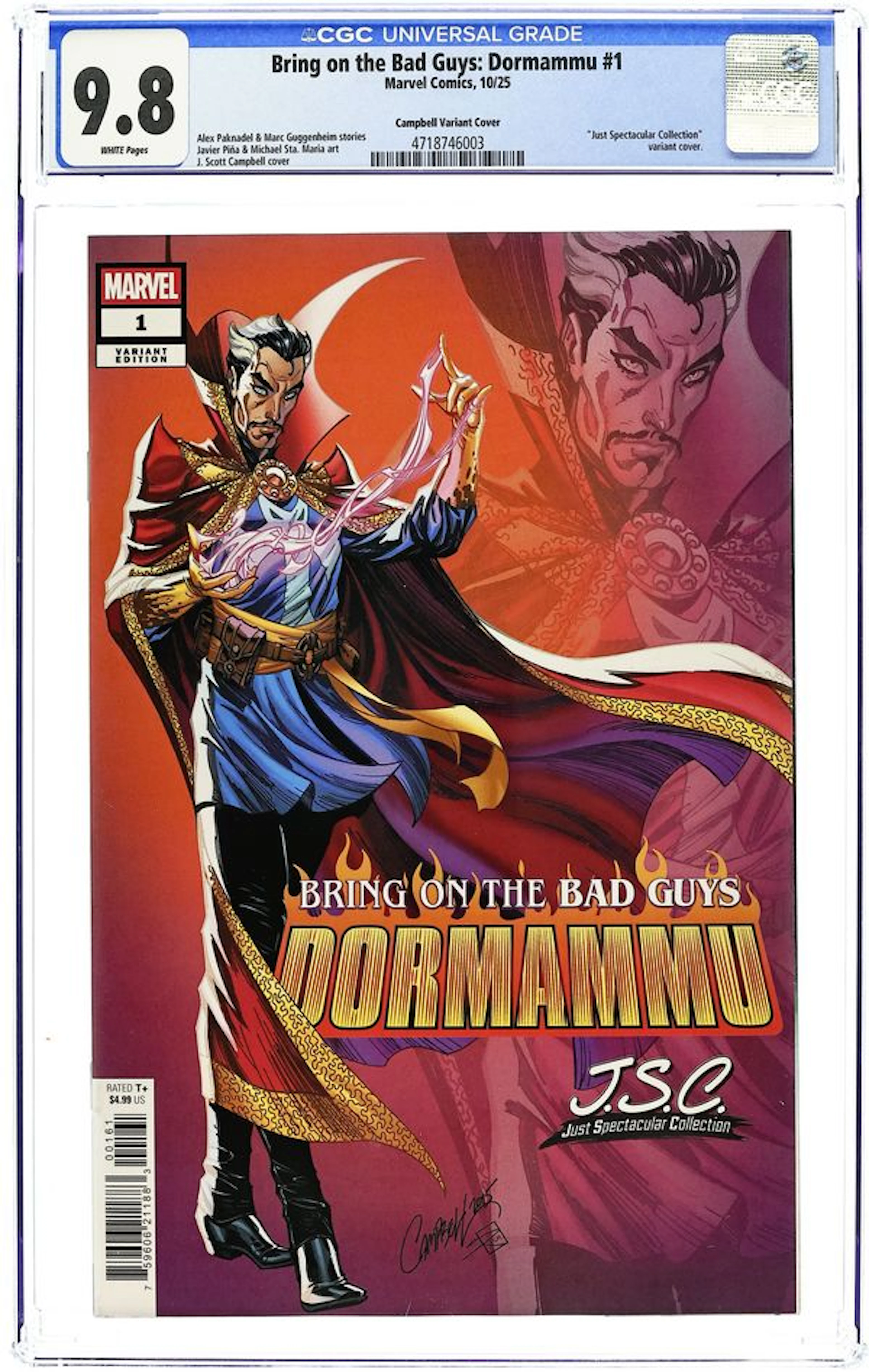 Bring on the Bad Guys Dormammu (2025 Marvel) 1F CGC 9.8