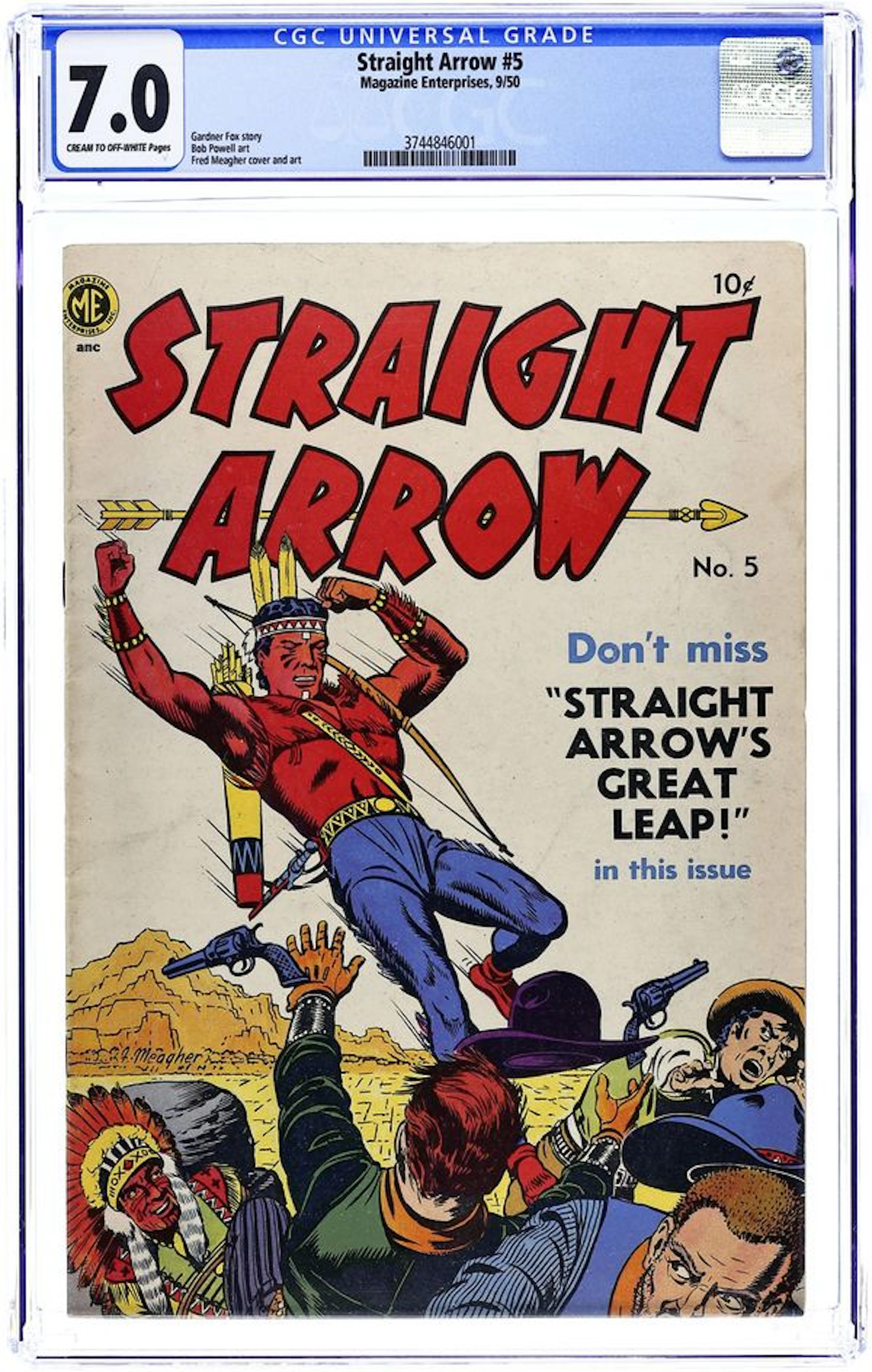 Straight Arrow (1950 Magazine Enterprises) 5 CGC 7.0