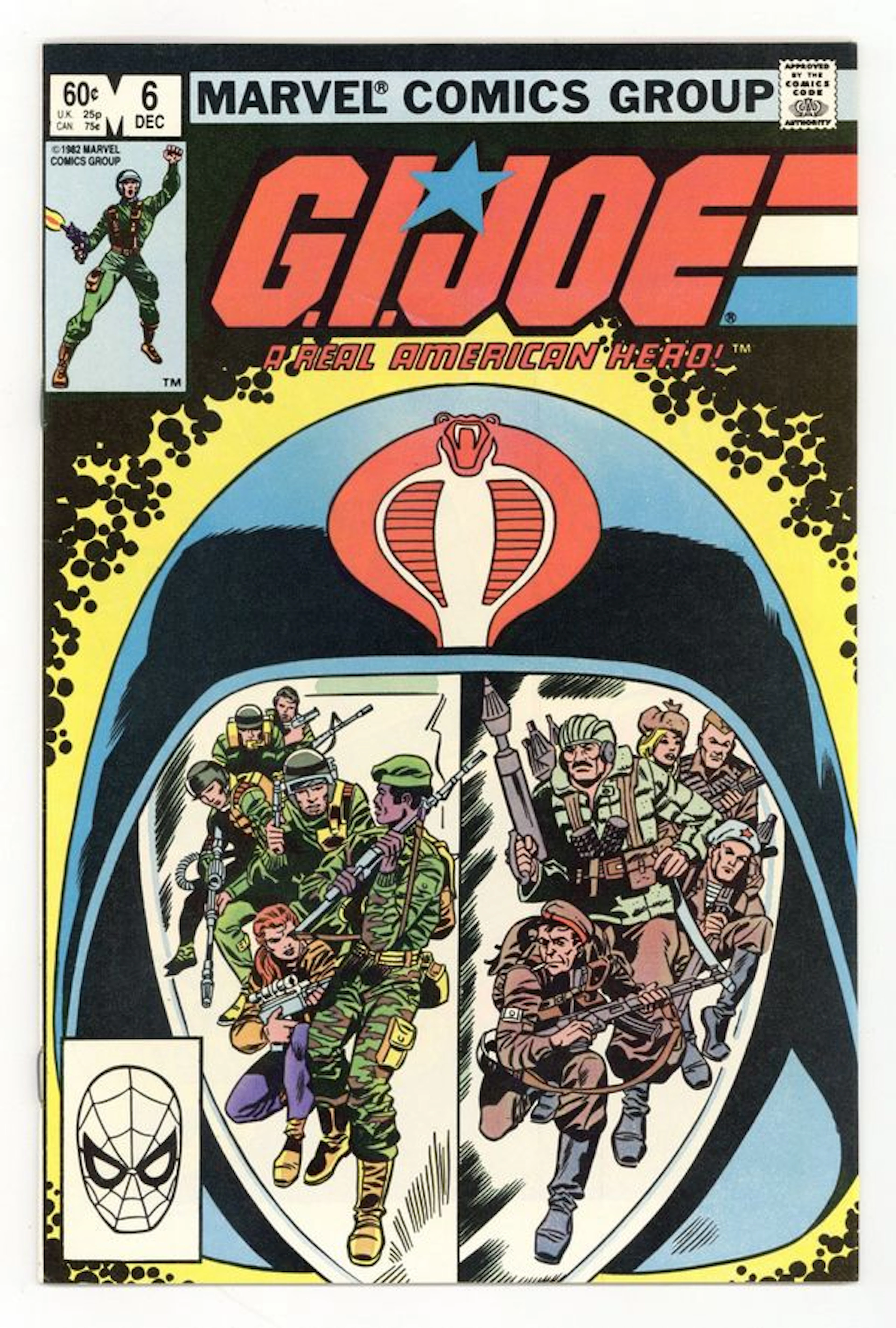 GI Joe A Real American Hero (1982 Marvel) 6D FN+ 6.5