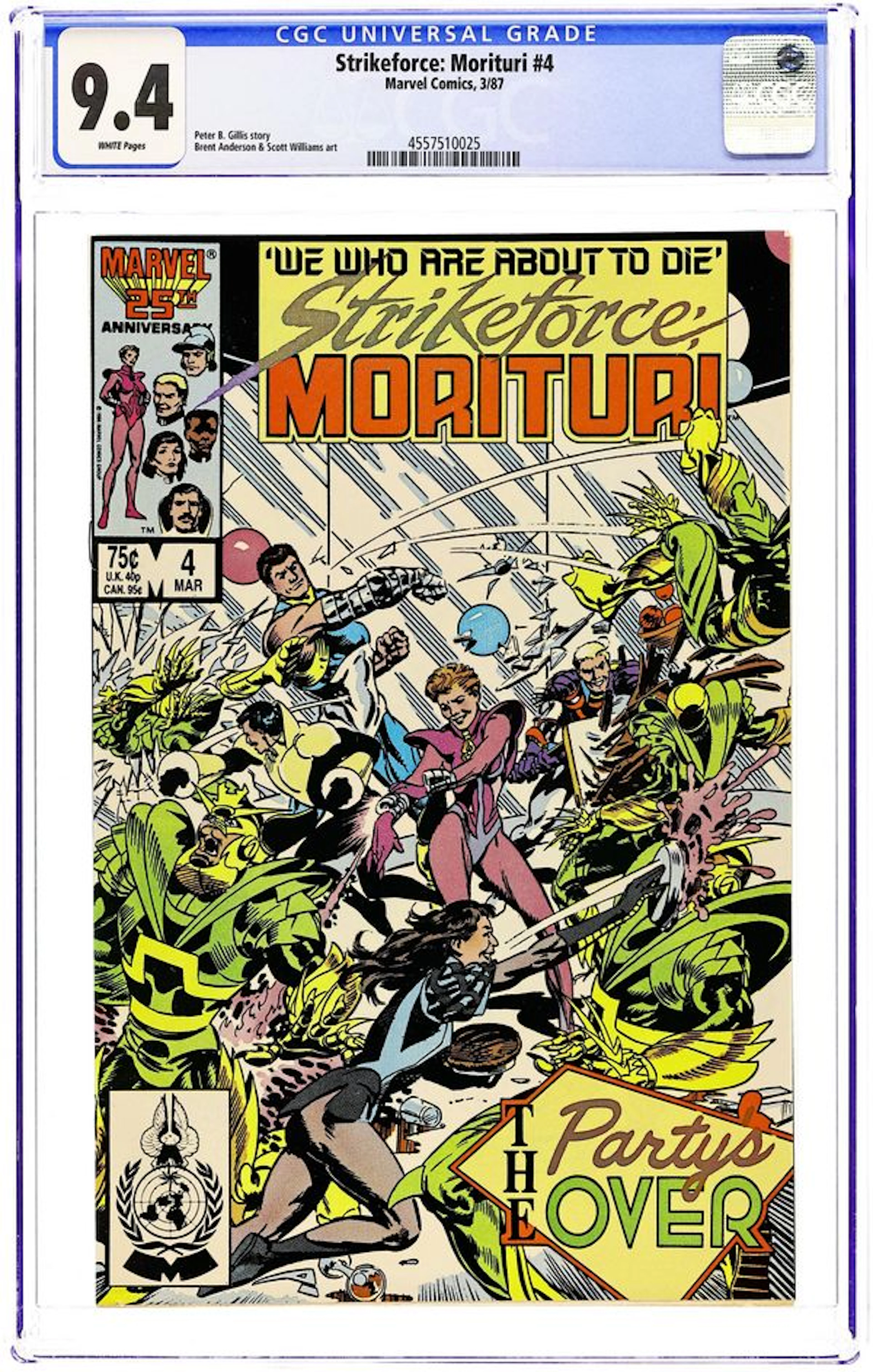 Strikeforce Morituri (1986) 4D CGC 9.4