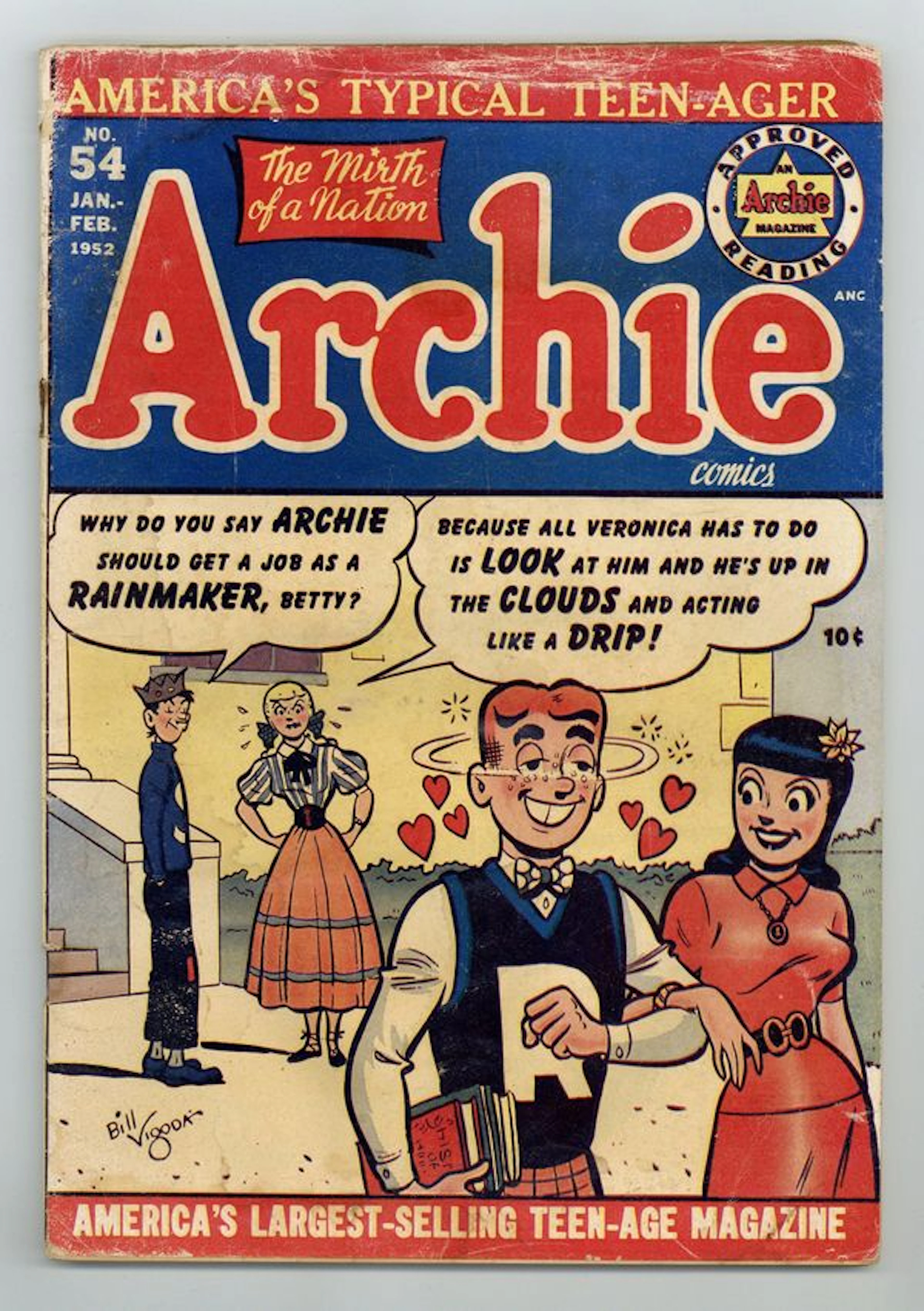 Archie (1943 Archie Comics) 54 GD- 1.8