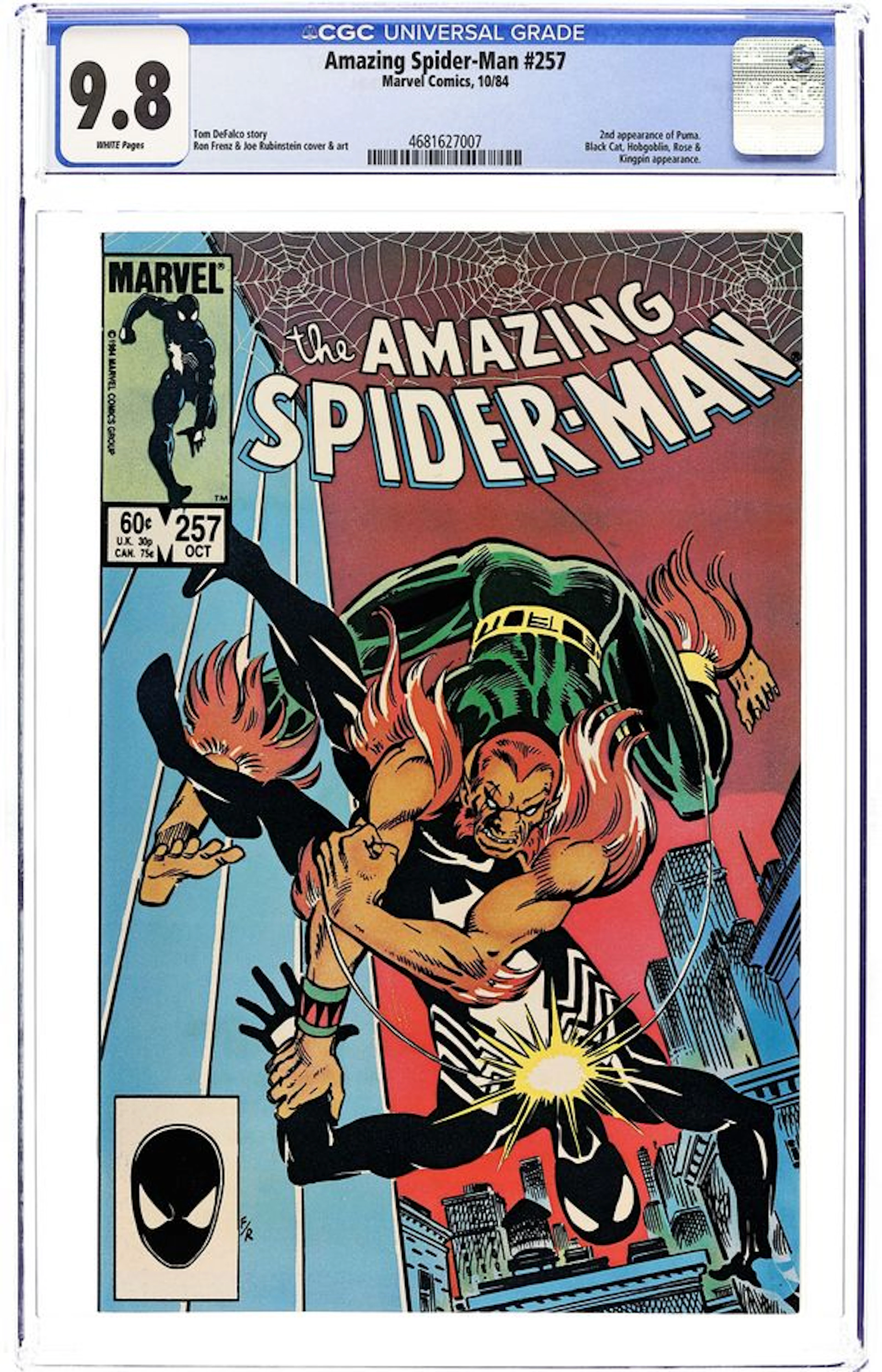 Amazing Spider-Man (1963 1st Series) 257 CGC 9.8
