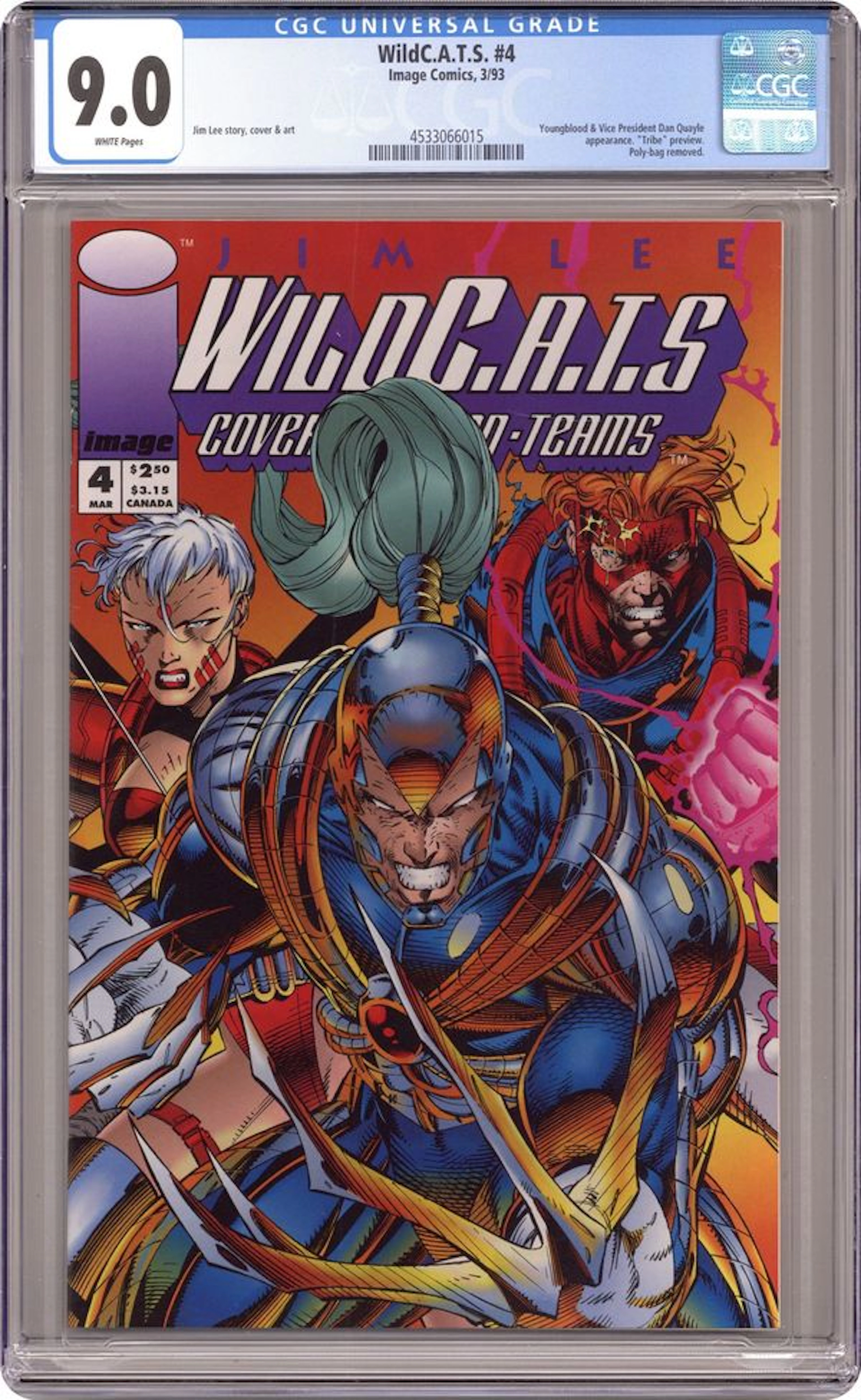Wildcats Covert Action Teams (1992 Image) 4 CGC 9.0