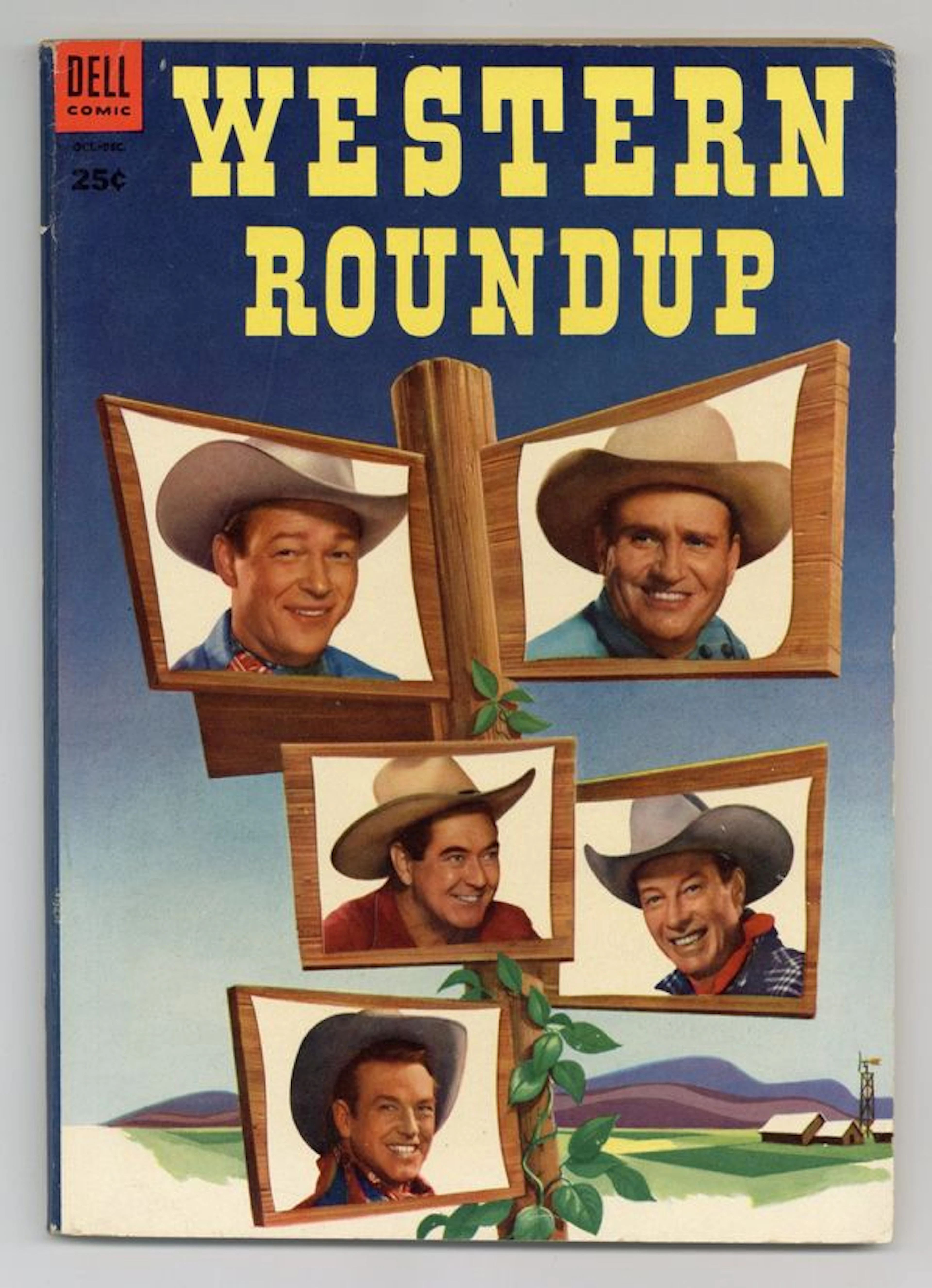 Dell Giant Western Roundup (1952-1959 Dell) 4 VG+ 4.5