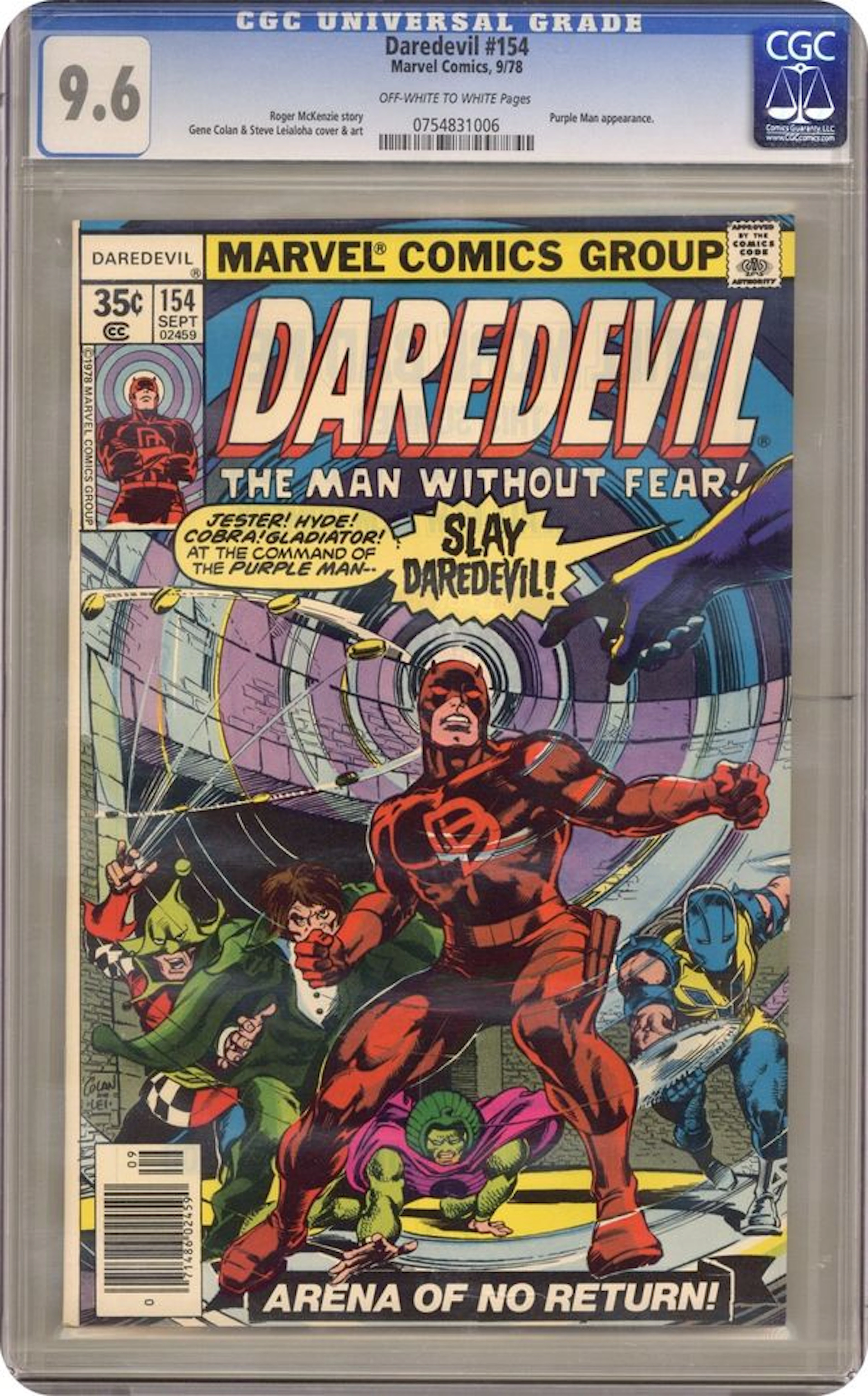 Daredevil (1964 1st Series) 154 CGC 9.6