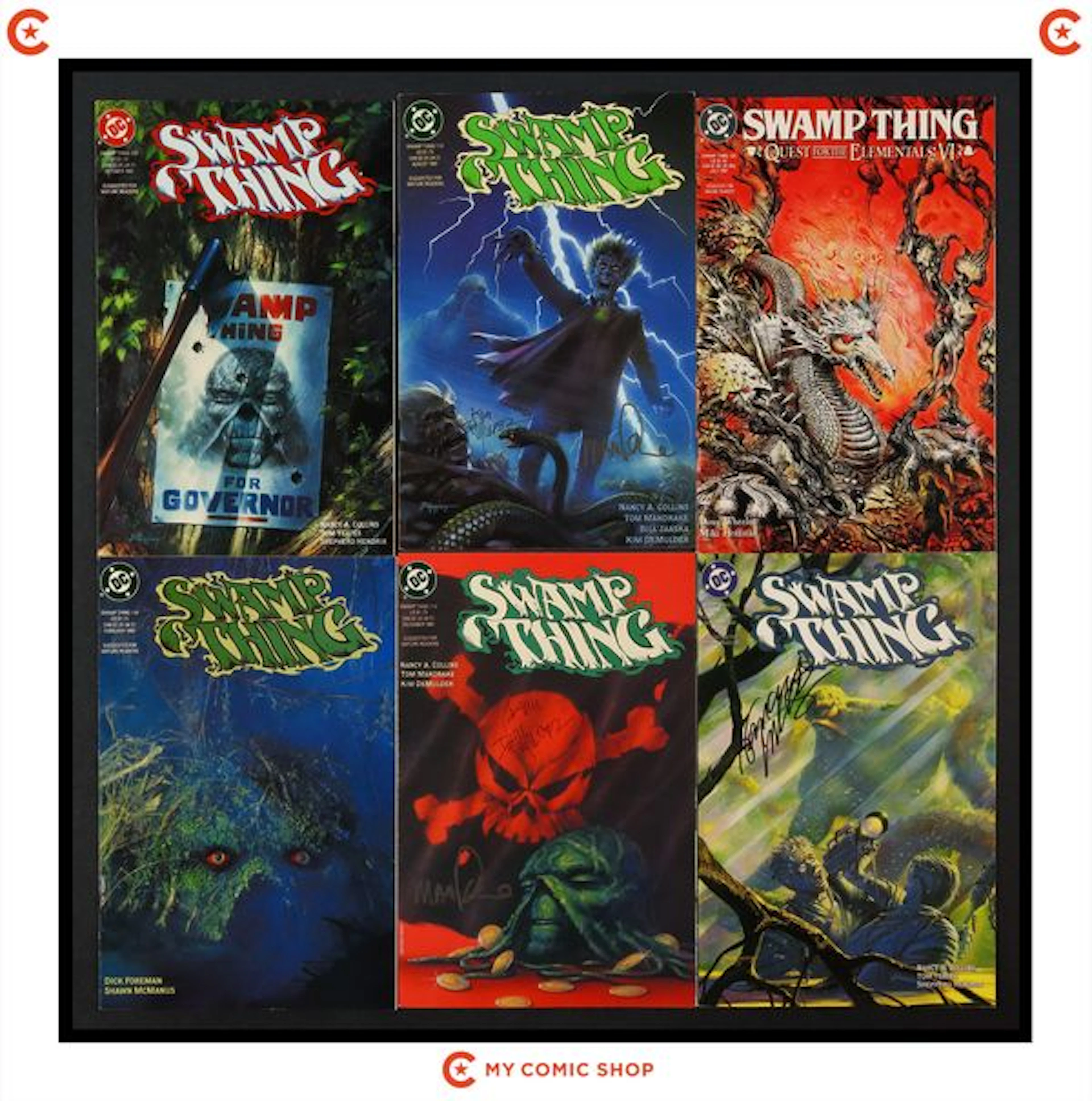 Swamp Thing Autograph Lot of 9