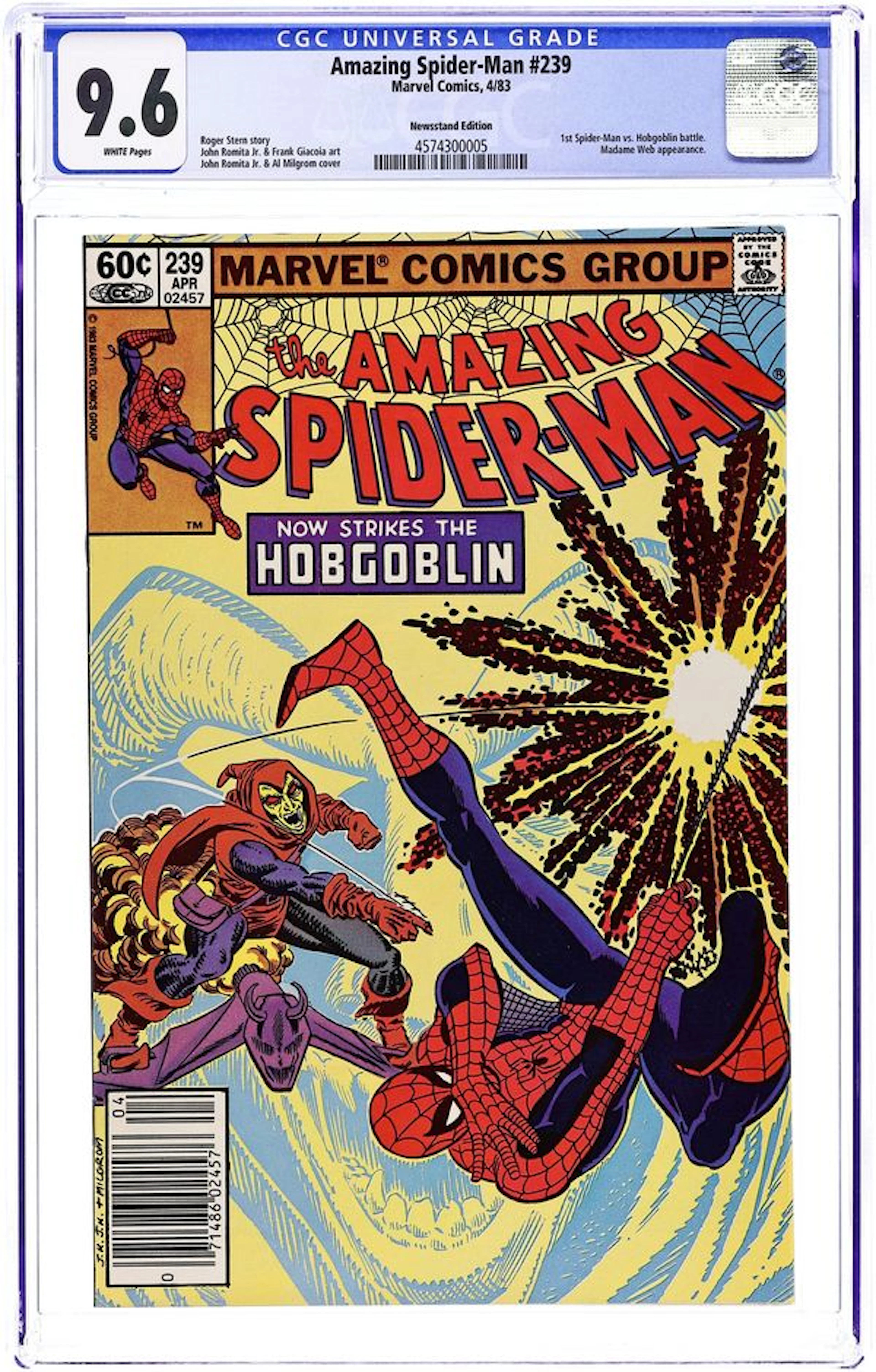 Amazing Spider-Man (1963 1st Series) 239N CGC 9.6