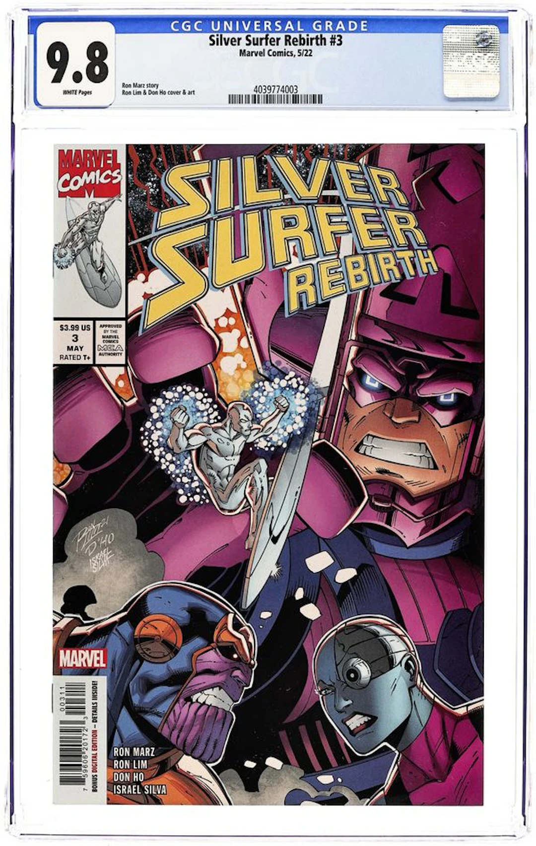 Silver Surfer Rebirth (2022 Marvel) 3A CGC 9.8