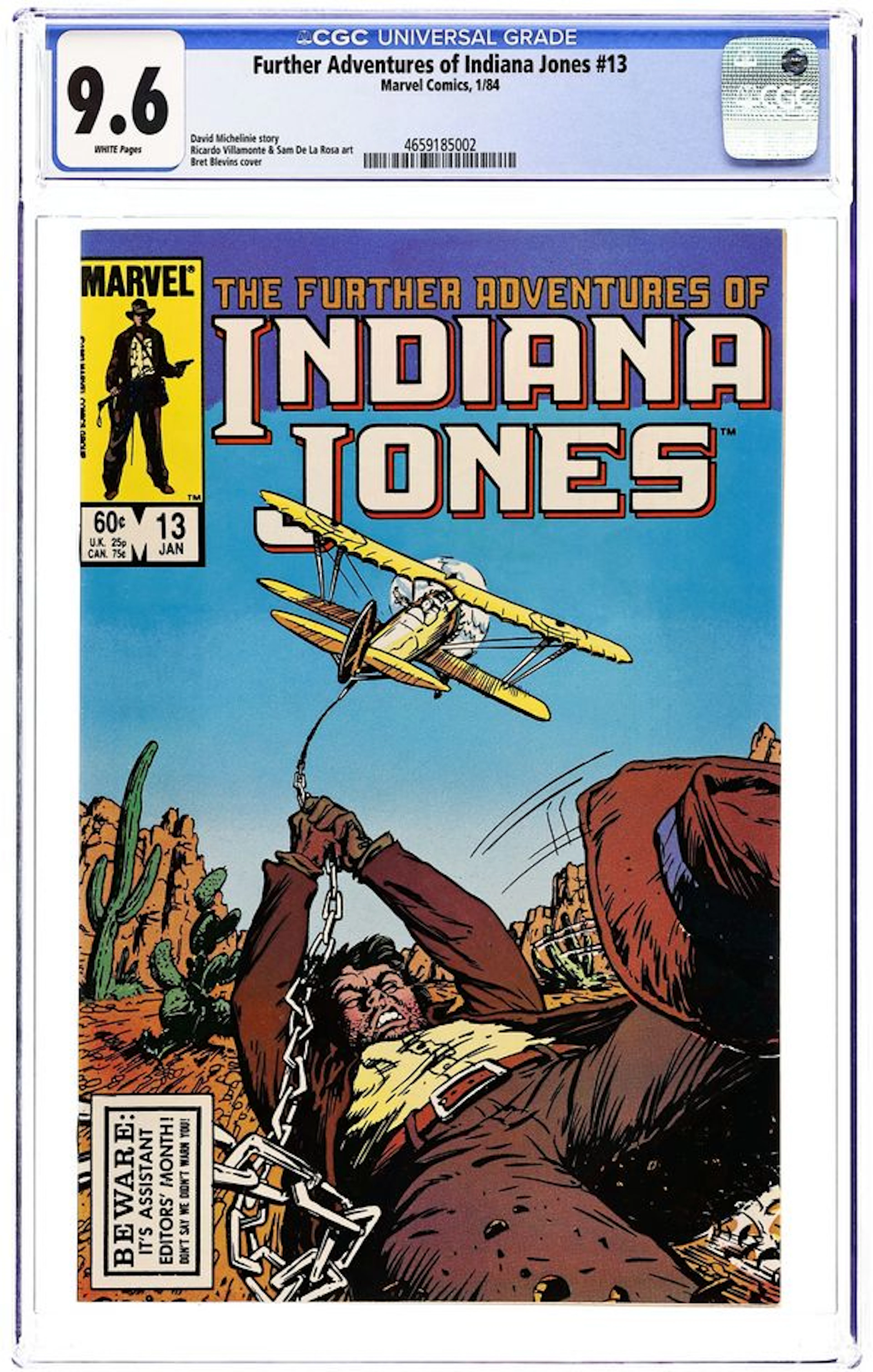 Further Adventures of Indiana Jones (1983) 13 CGC 9.6