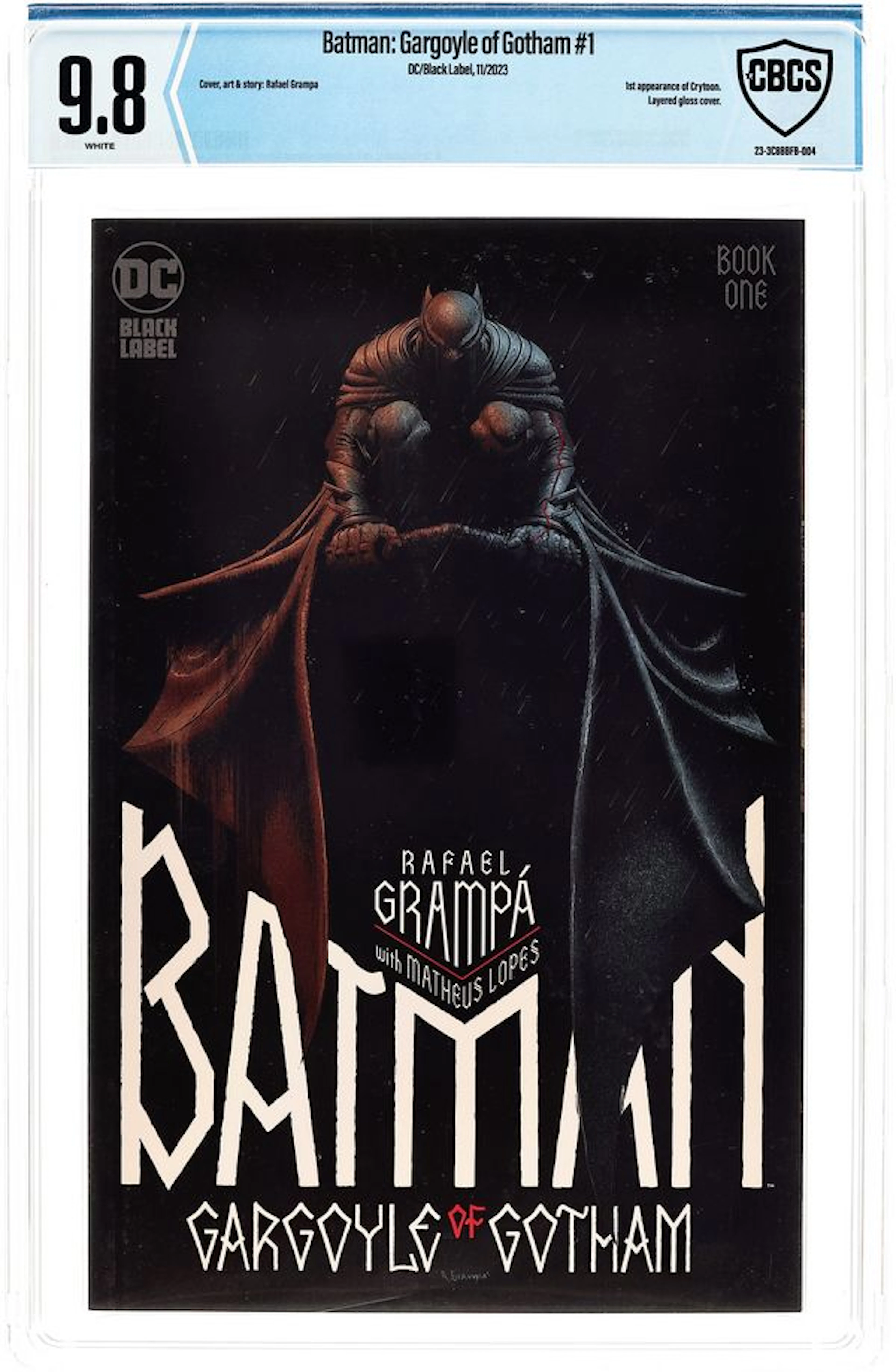 Batman Gargoyle of Gotham (2023 DC) 1A CBCS 9.8