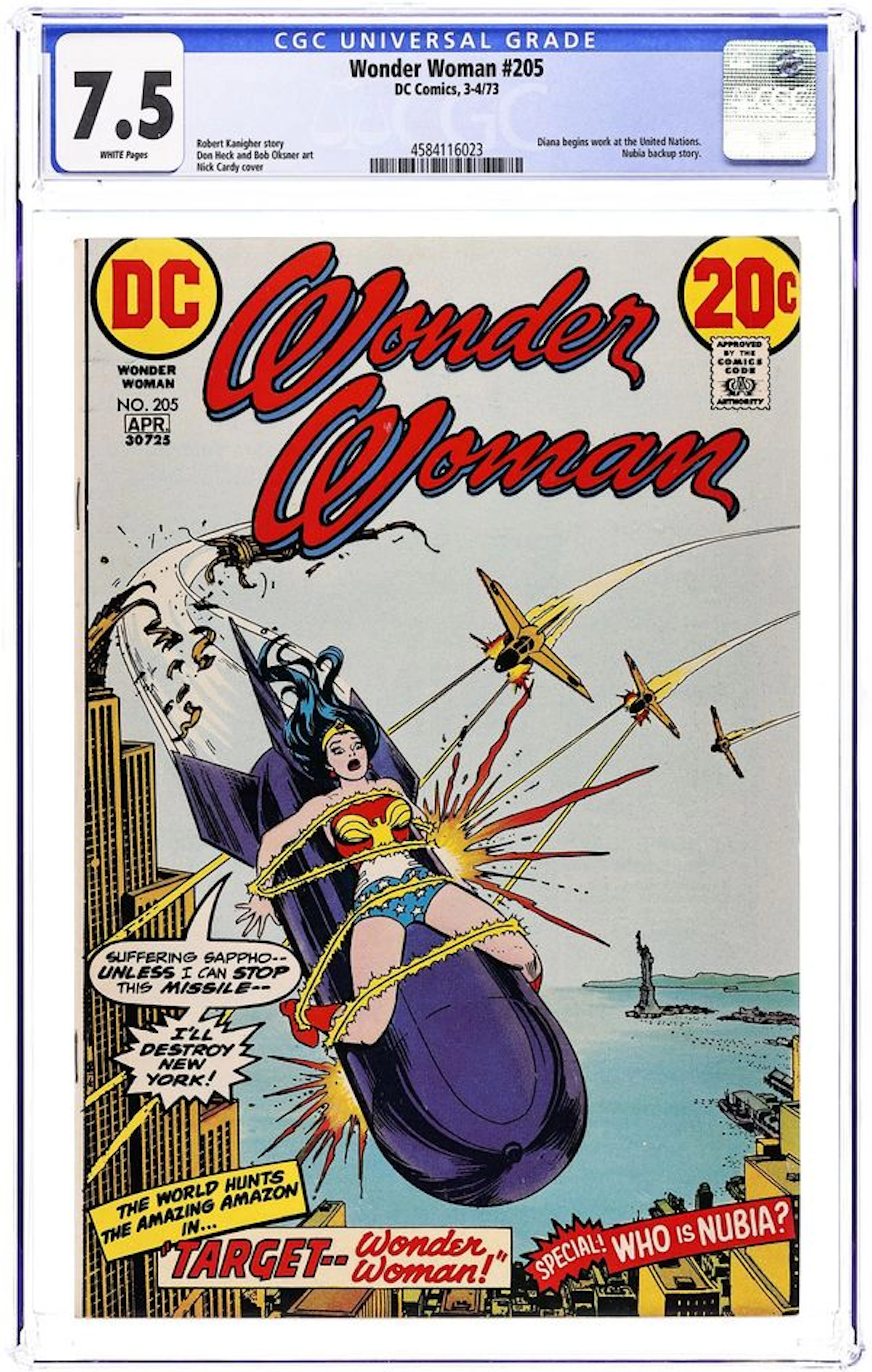 Wonder Woman (1942 1st Series DC) 205 CGC 7.5