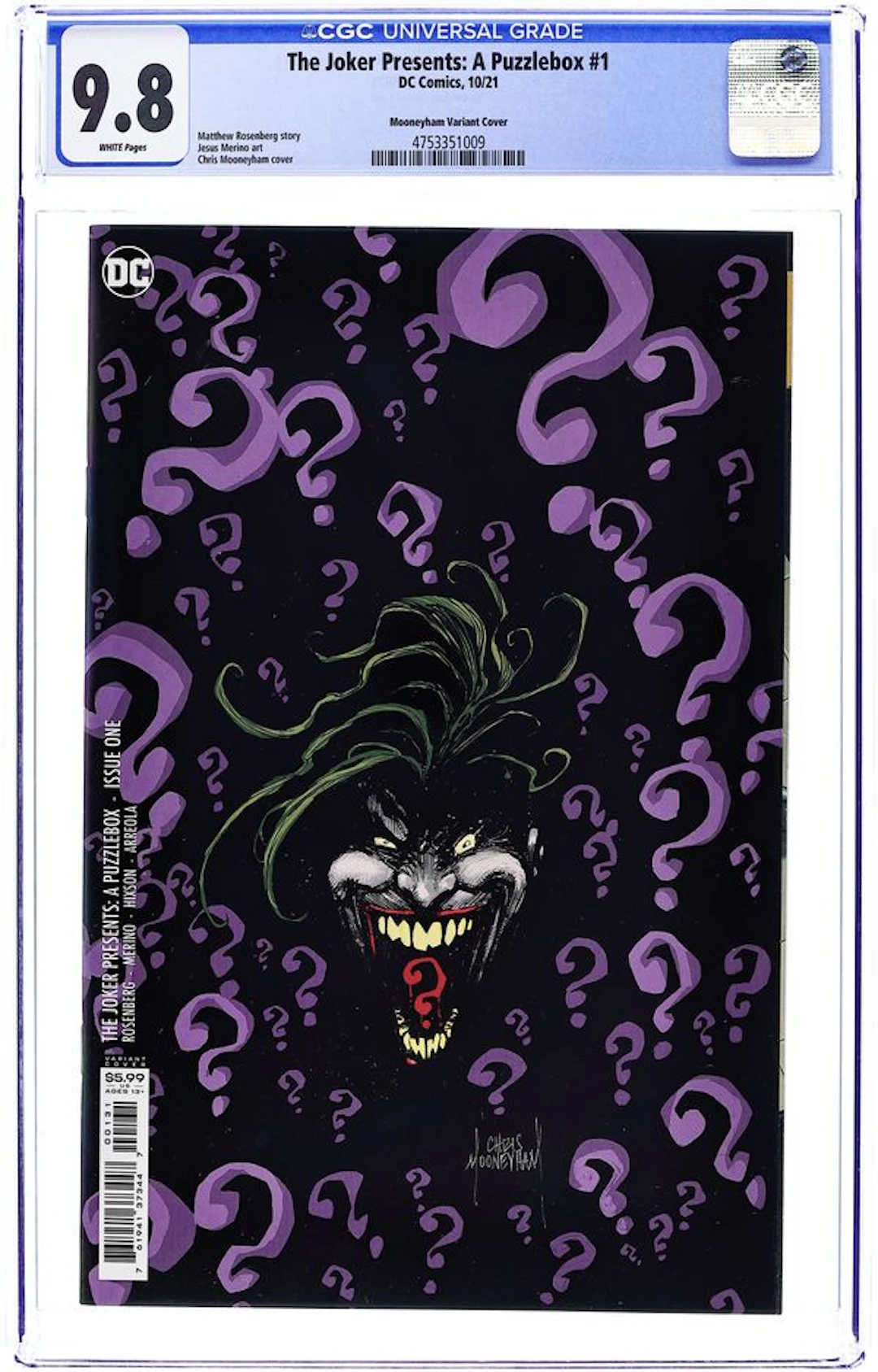 Joker Presents a Puzzlebox (2021 DC) 1C CGC 9.8