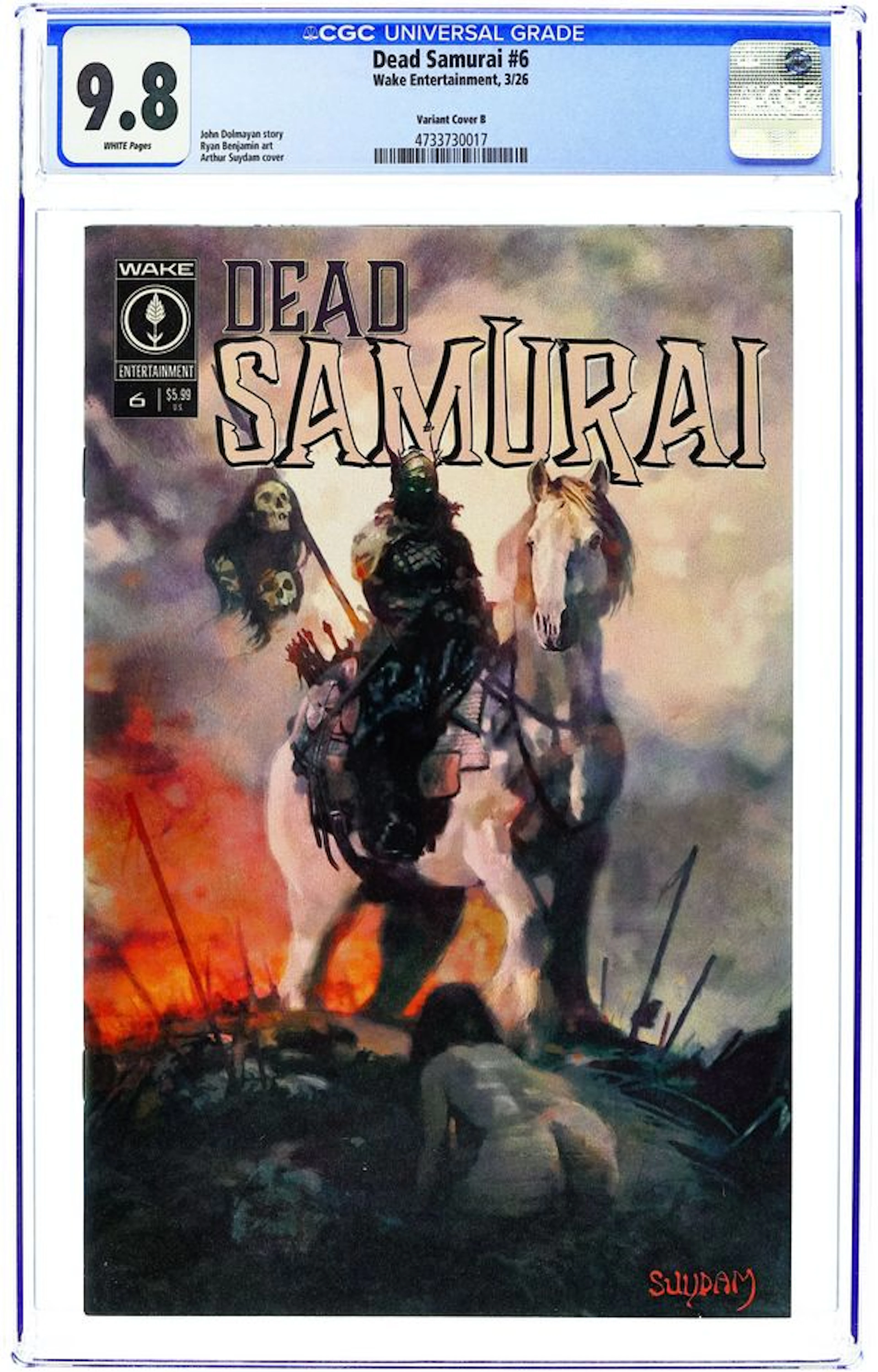 Dead Samurai (2024 Wake Entertainment) 6B CGC 9.8