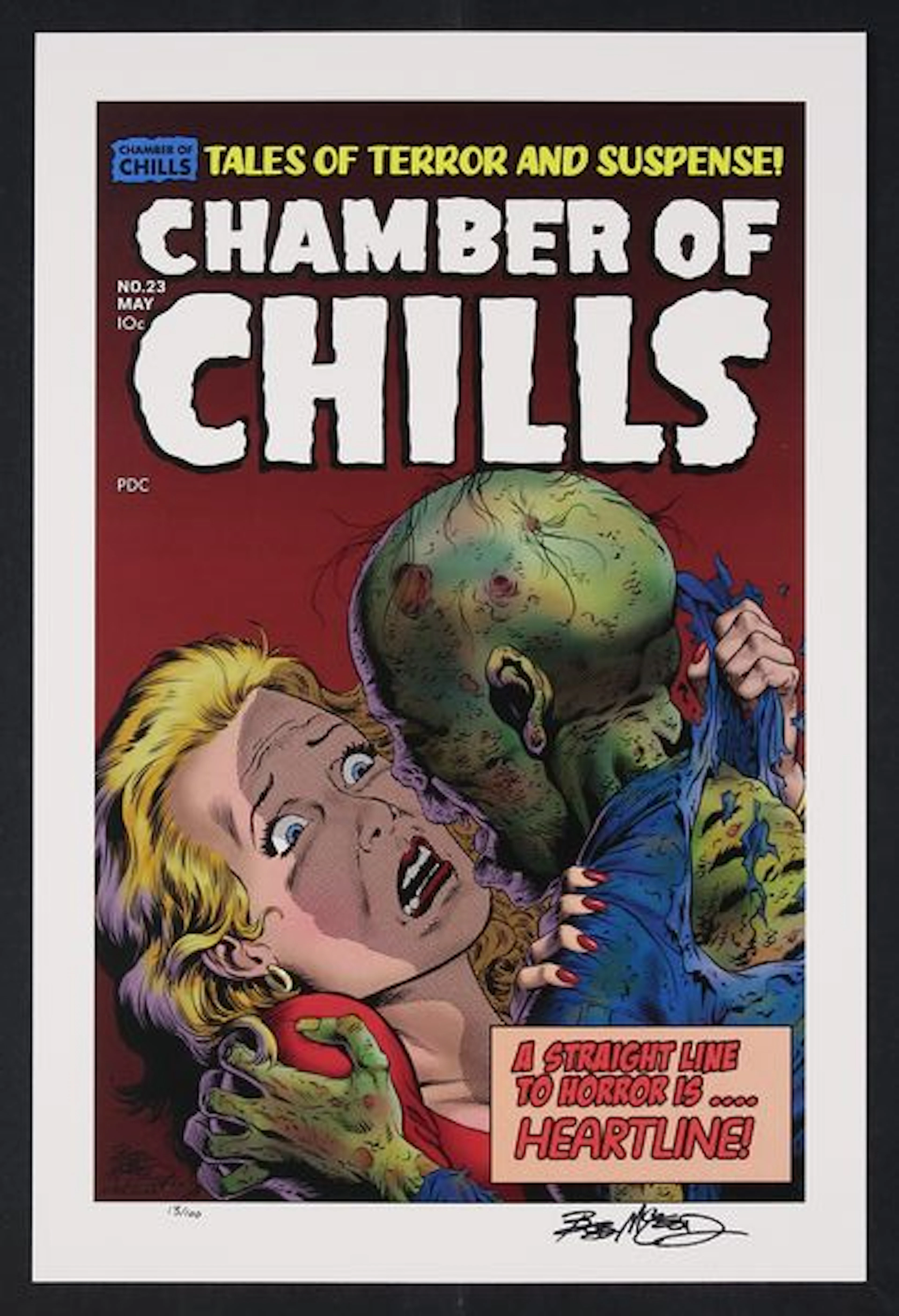 Chamber of Chills #23 (1951) Cover Recreation Print by Bob Mcleod