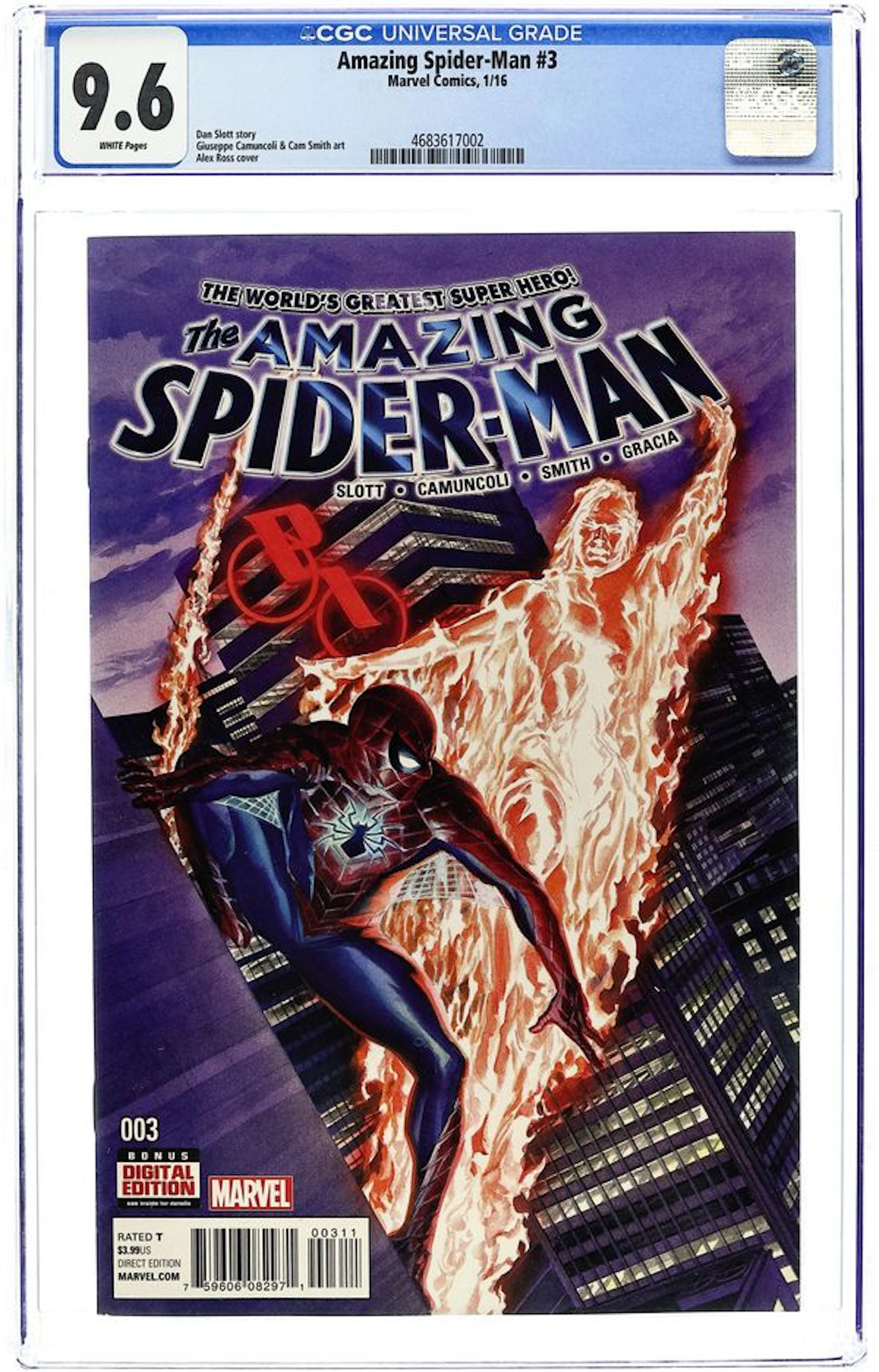 Amazing Spider-Man (2015 4th Series) 3A CGC 9.6